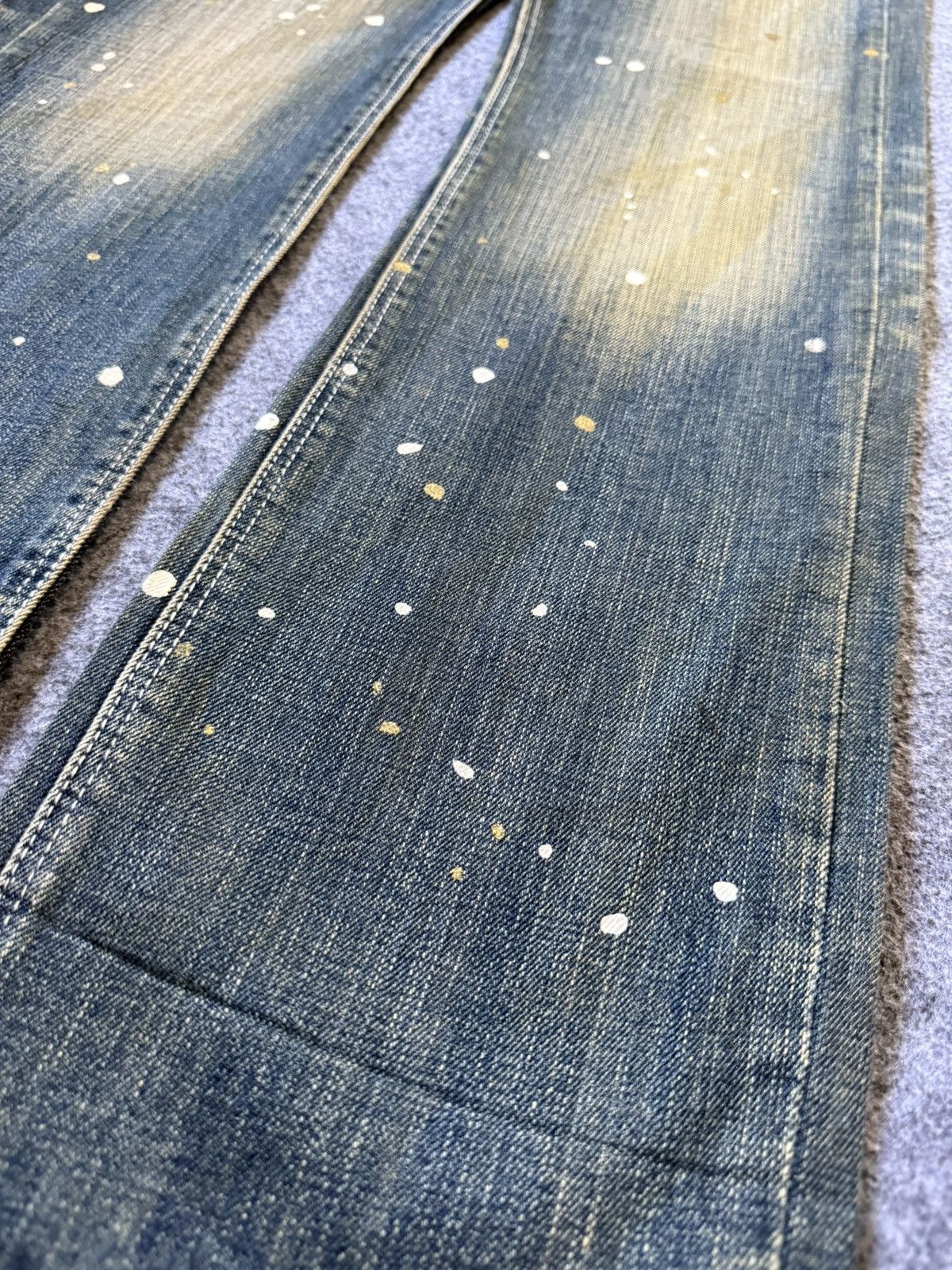 Hysteric Glamour × Japanese Brand Dinassy Japan Mud Wash Paint Splatter Jeans Size US 31 - 9 Thumbnail