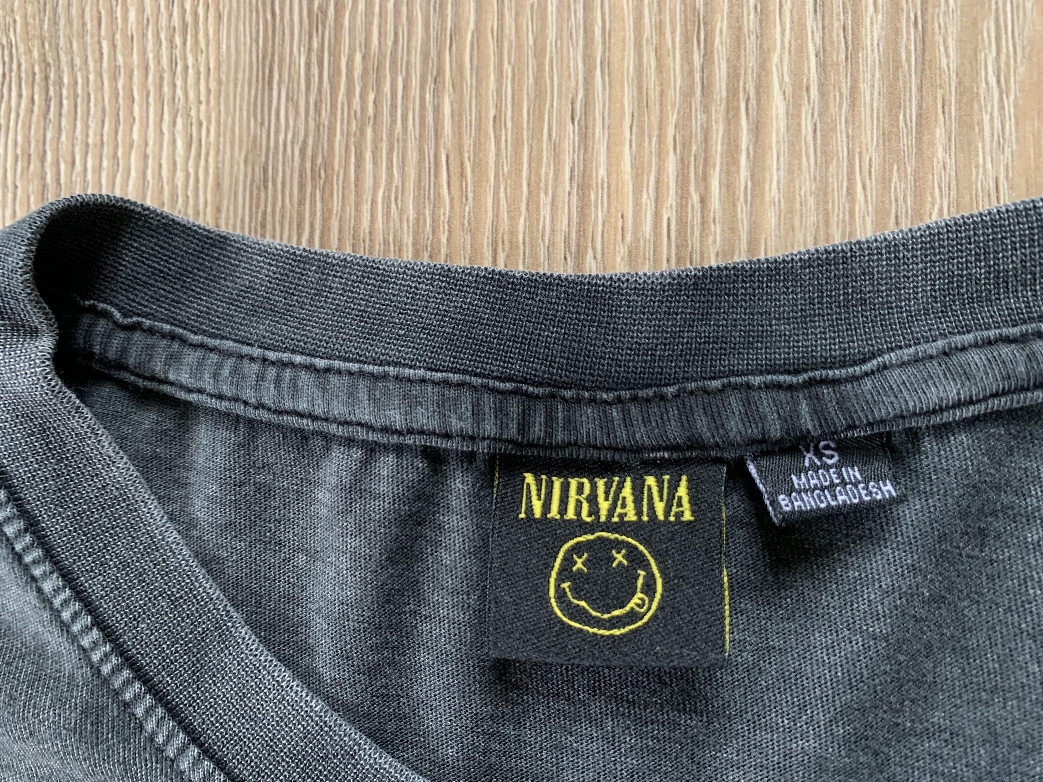 Band Tees × Nirvana Nirvana Big Logo Cotton Printed T Shirt Size US XS / EU 42 / 0 - 6 Thumbnail