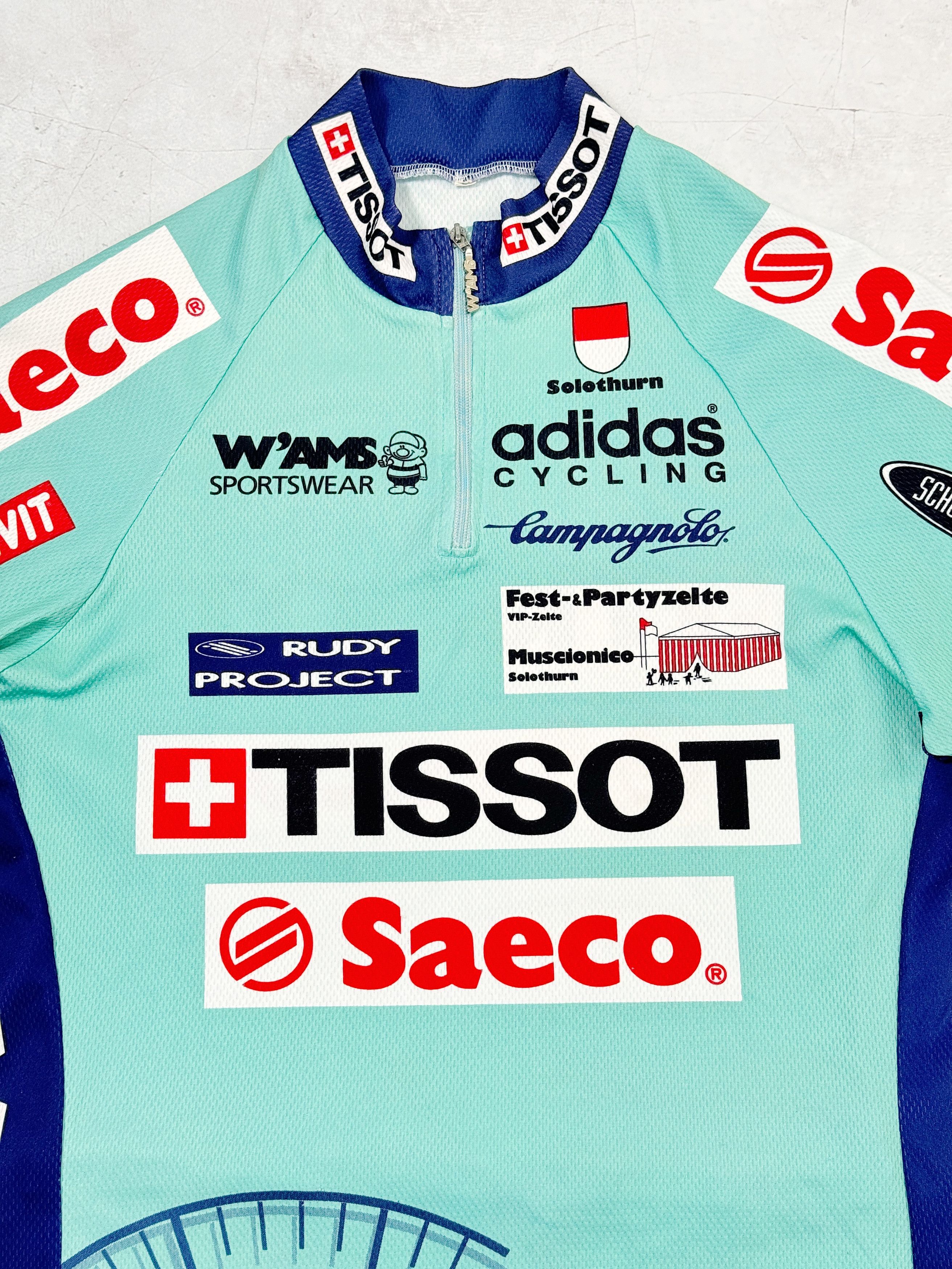 Vintage Vintage Wams Cycling Jersey Saeco Tissot Adidas Size US M / EU 48-50 / 2 - 3 Thumbnail