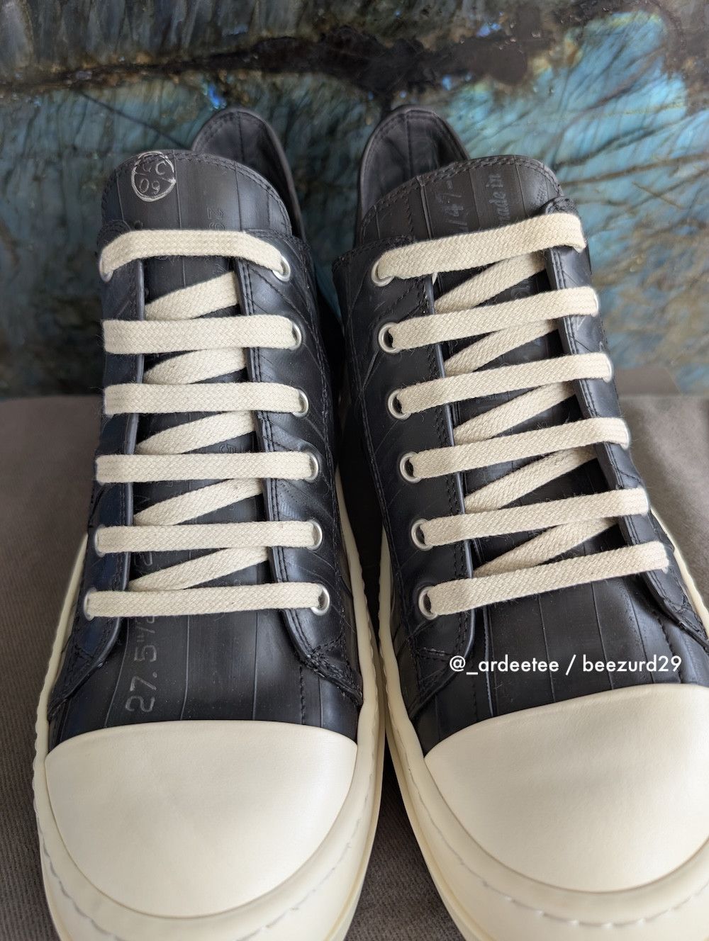 Rick Owens 💥1/1 SAMPLE MATISSE DI MAGGIO RUBBER RAMONES LOW FW24 Size US 8 / EU 41 - 7 Thumbnail