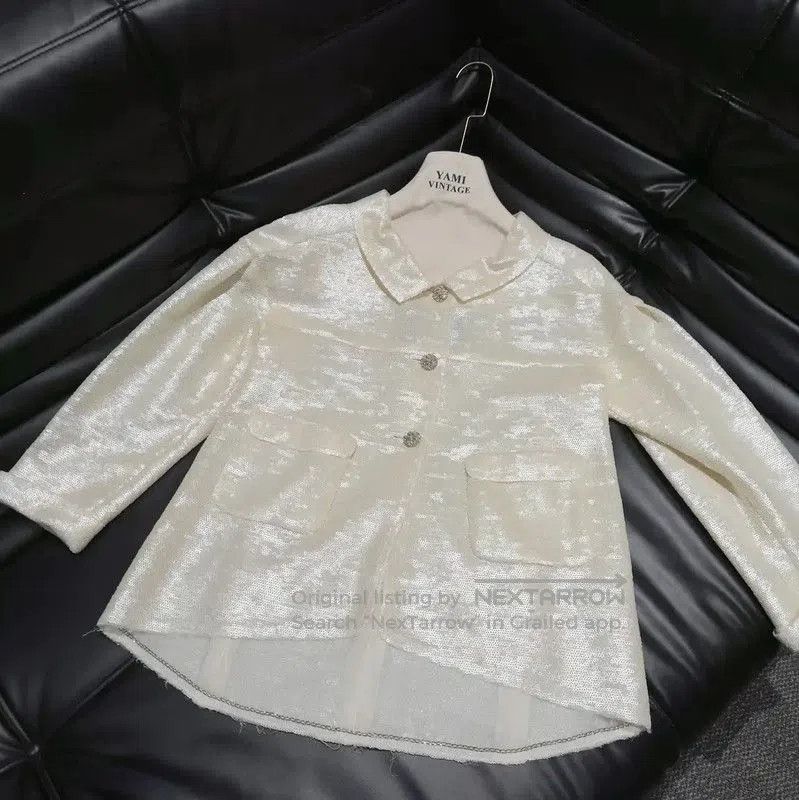 Chanel M Size Spring Jacket in Off-White .