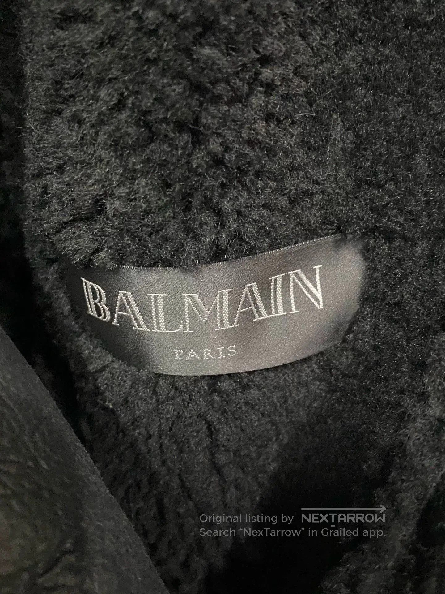 Balmain balmain black leather shearling jacket. Size US XXL / EU 58 / 5 - 6 Thumbnail