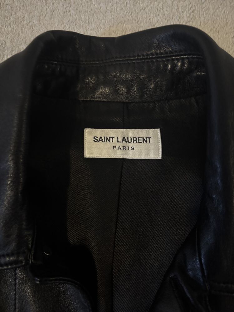 Saint Laurent Paris Leather Jacket Size US S / EU 44-46 / 1 - 5 Thumbnail