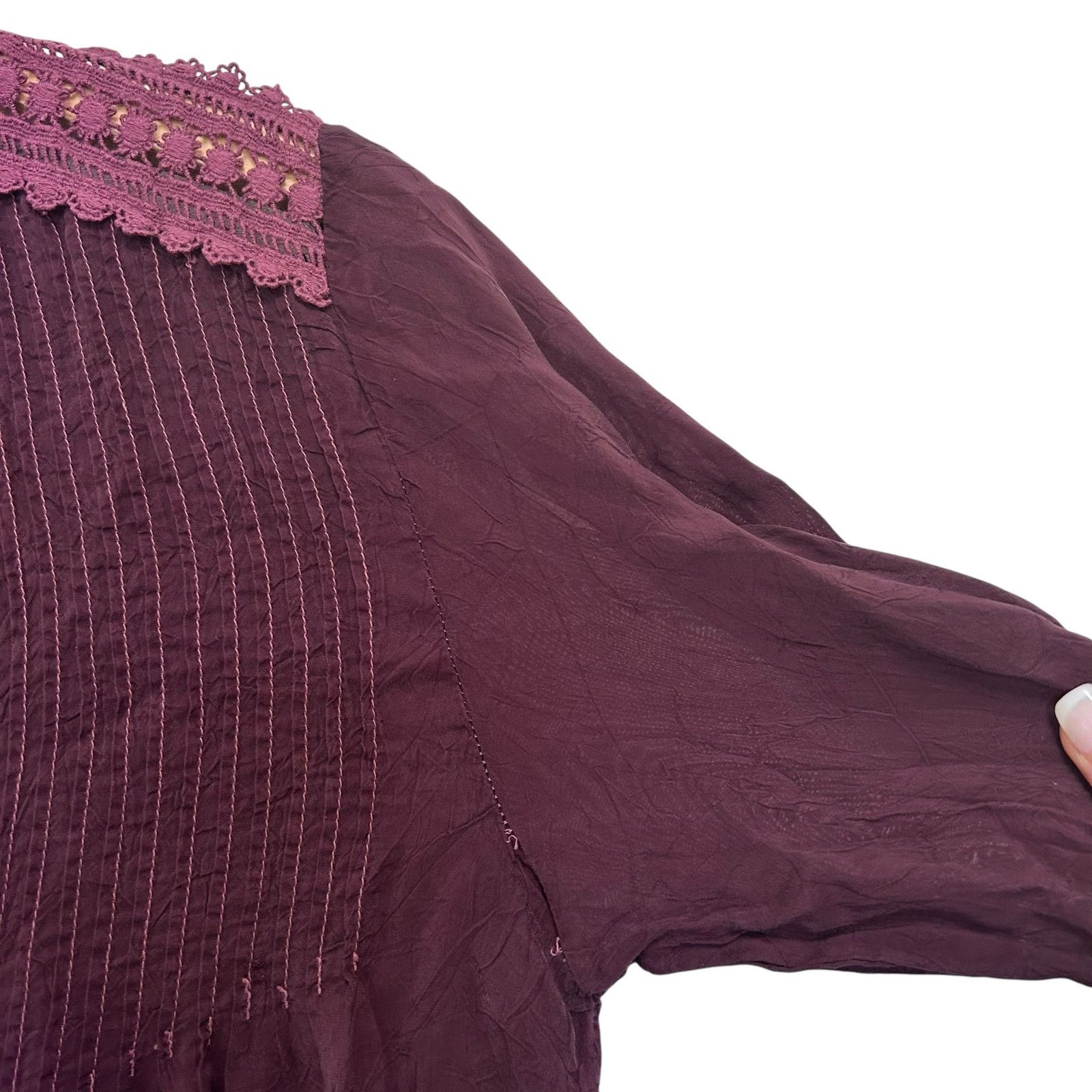 Johnny Was Johnny Was Purple Lace Tunic Dress Sz S Size S / US 4 / IT 40 - 8 Thumbnail