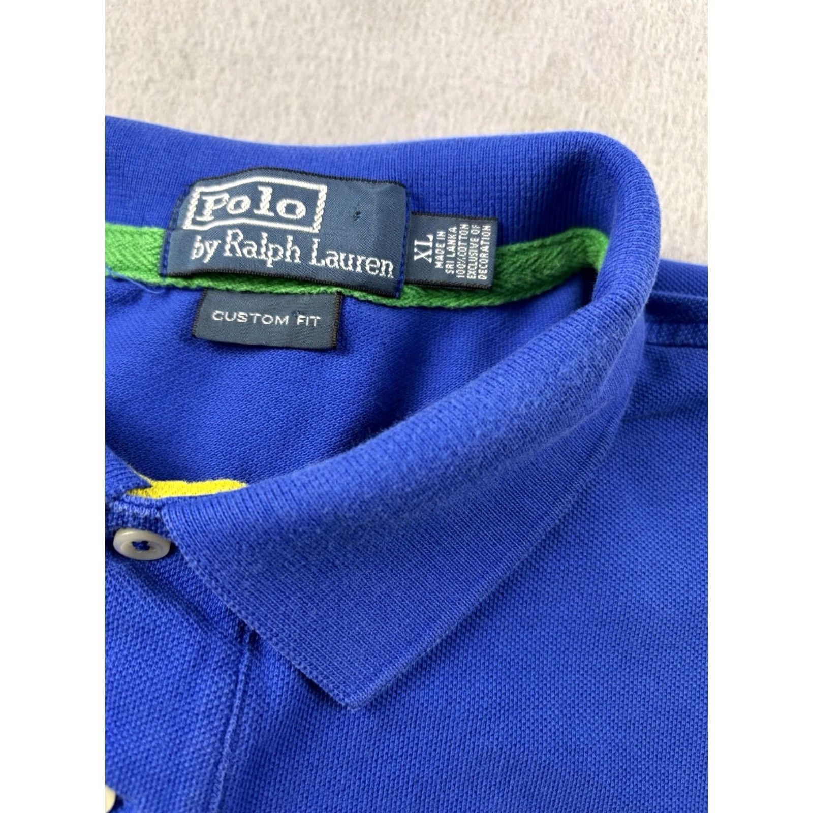 Polo Ralph Lauren Ralph Lauren Big Pony Polo Shirt Men XL Blue Embroidered Logo Shirt Polo Shirt Mens XL Blue Embroidered Logo Size US XL / EU 56 / 4 - 4 Thumbnail