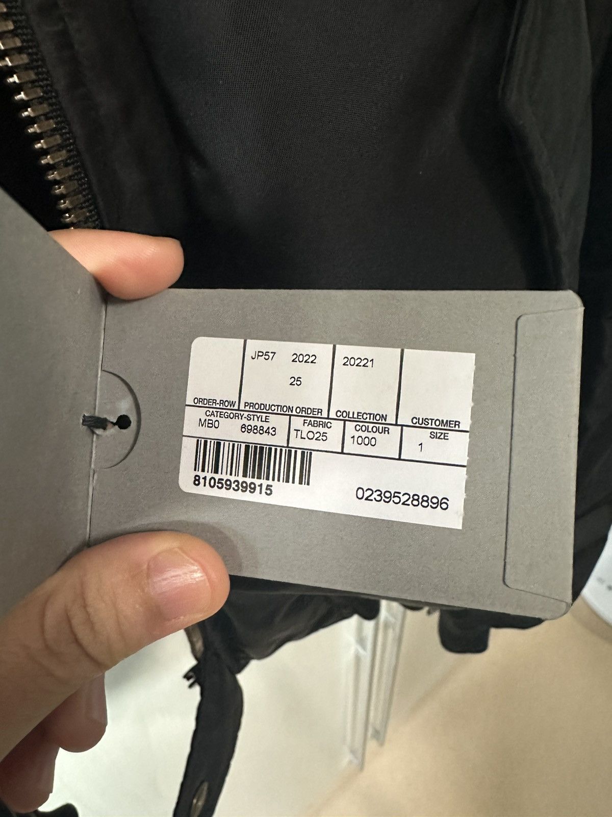 Balenciaga Balenciaga 3B bomber / black / 1 size Size US XL / EU 56 / 4 - 5 Thumbnail