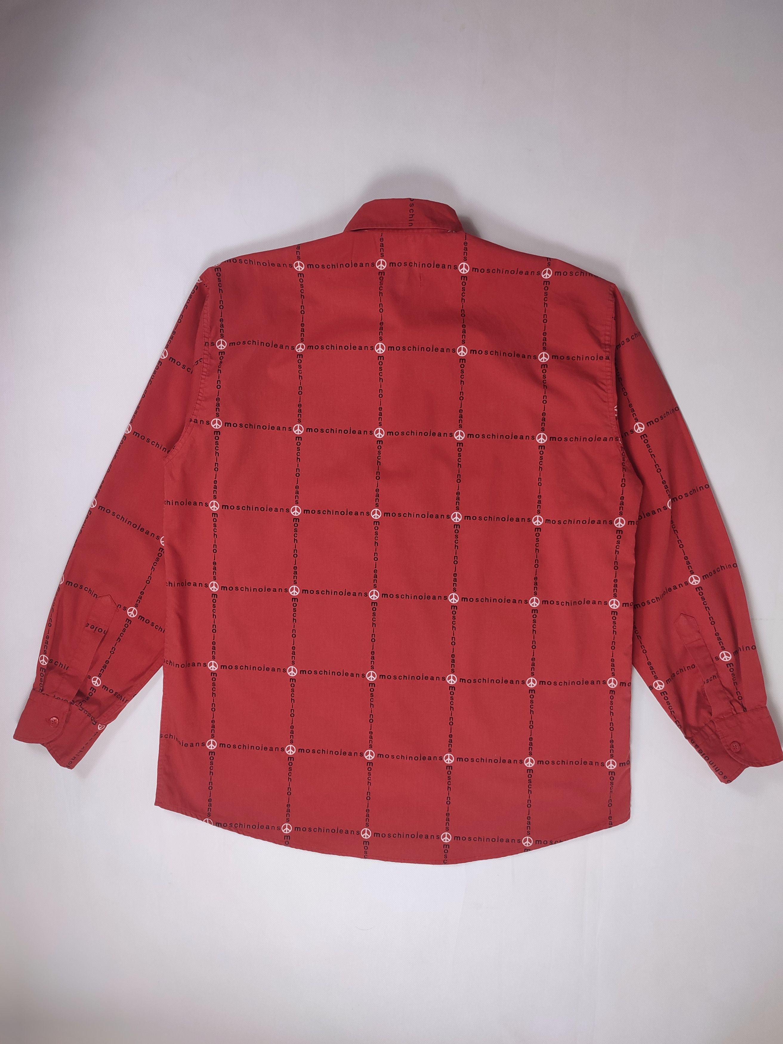 Moschino Moschino vintage shirt monogram Size US L / EU 52-54 / 3 - 8 Thumbnail