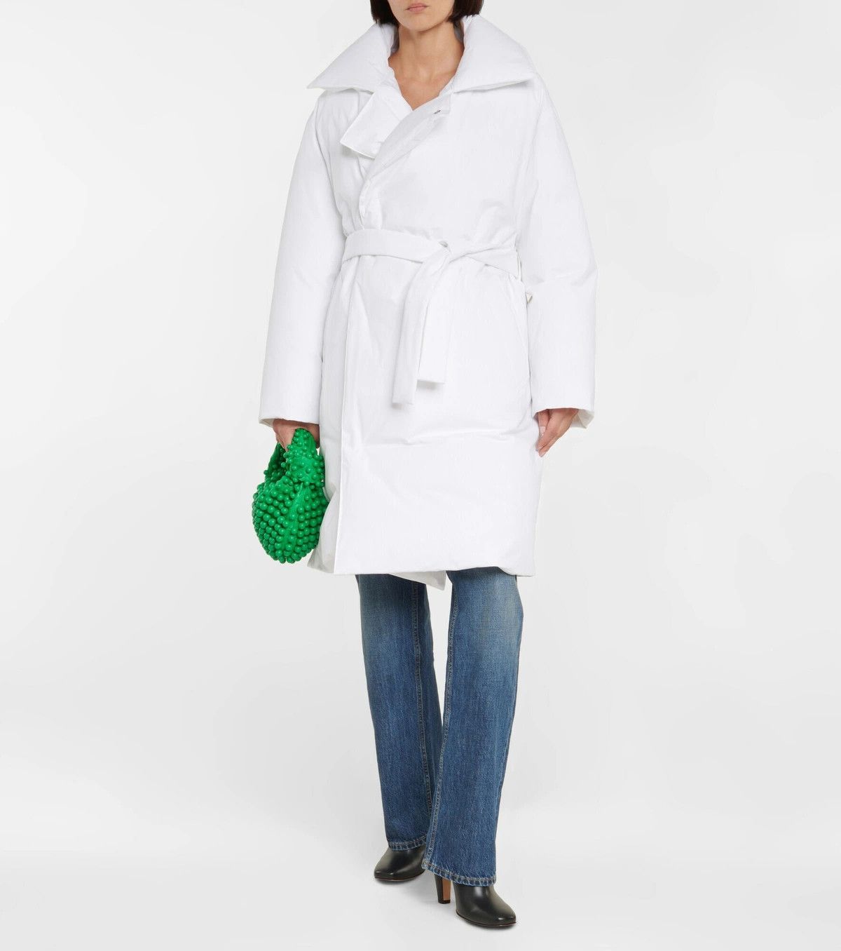 Bottega Veneta o1y0725 Padded Jacket in White Size XXS / US 00 / IT 34 - 6 Thumbnail