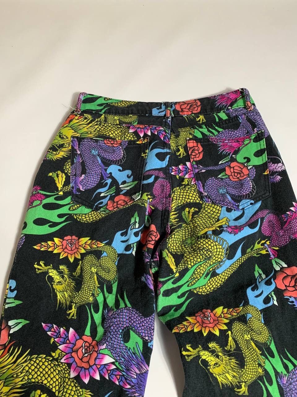 Jaded London Crazy Y2K Jaded London Dragons Pants Size 28" / US 6 / IT 42 - 6 Thumbnail
