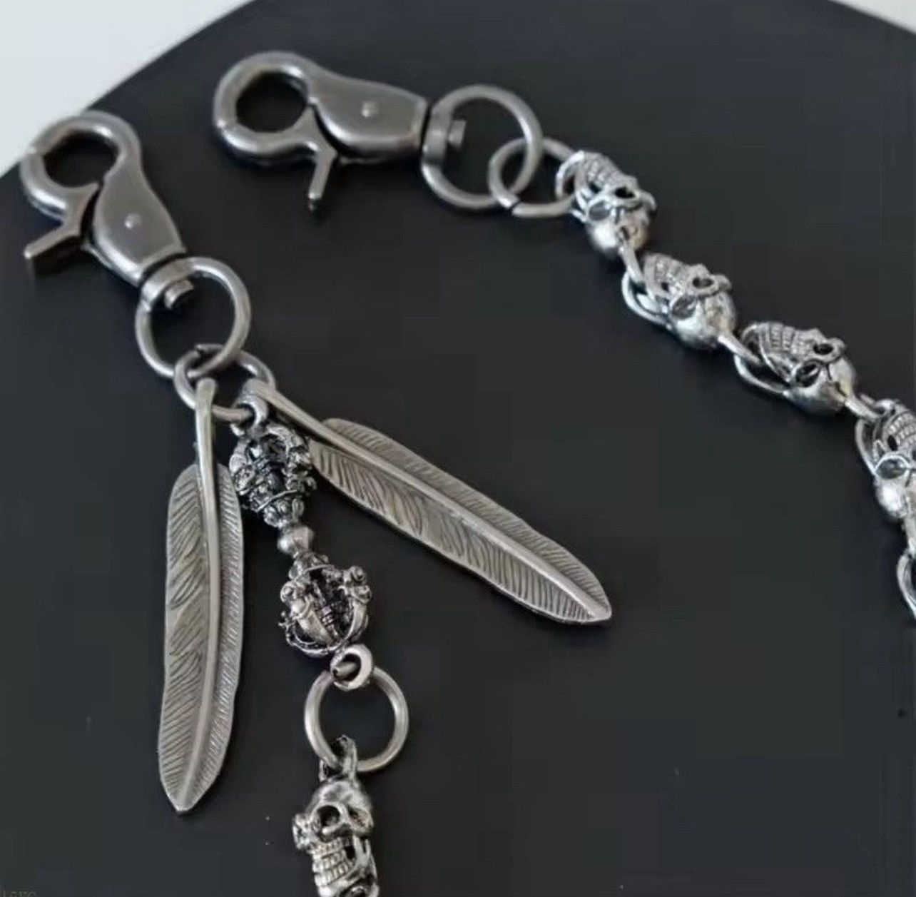 Jewelry Metal Skull Chain Wallet Size ONE SIZE - 3 Thumbnail