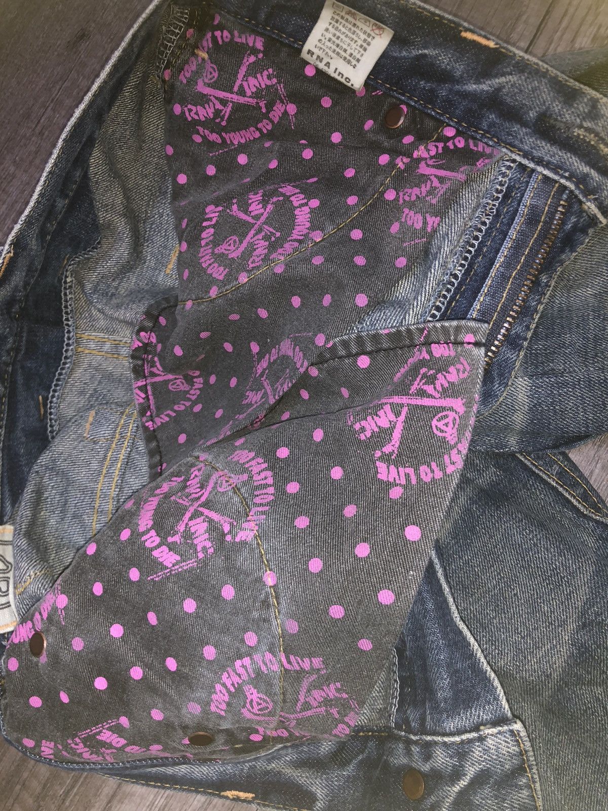 Japanese Brand VINTAGE RNA INC DENIM JEANS Size US 28 / EU 44 - 11 Thumbnail