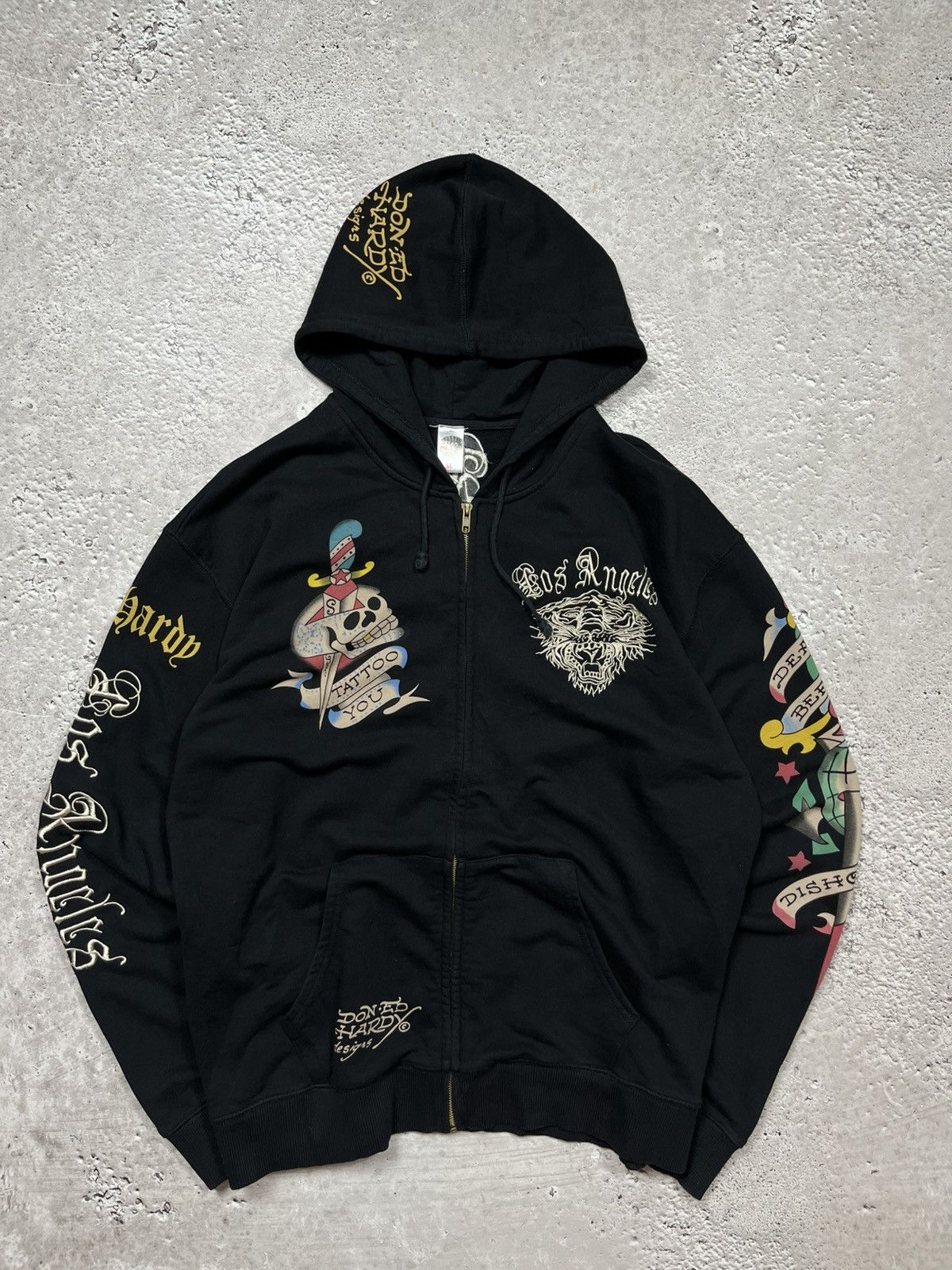 Ed Hardy Ed Hardy XL Zip Hoodie Made in USA with Embroidered Logos Size US XL / EU 56 / 4 - 1 Thumbnail