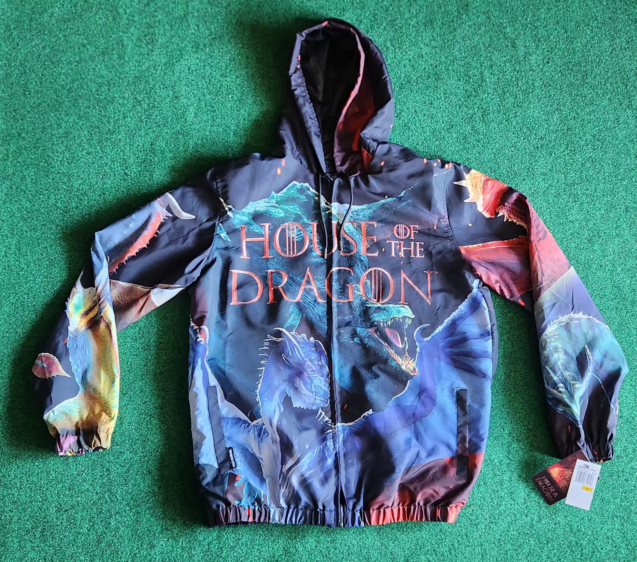 Members Only HBO Game of Thrones House of the Dragon Windbreaker Medium Size US M / EU 48-50 / 2 - 1 Thumbnail