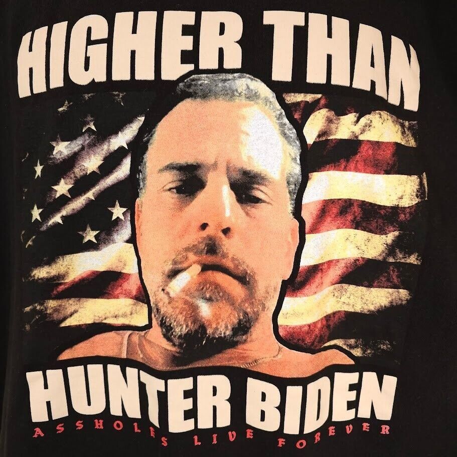 Other Higher Than Hunter Biden T Shirt Mens Size 2XL Black Size US XXL / EU 58 / 5 - 2 Thumbnail
