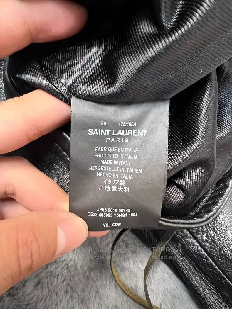 Saint Laurent Paris Saint Laurent Paris Motorcycle Leather Jacket Size US M / EU 48-50 / 2 - 5 Thumbnail