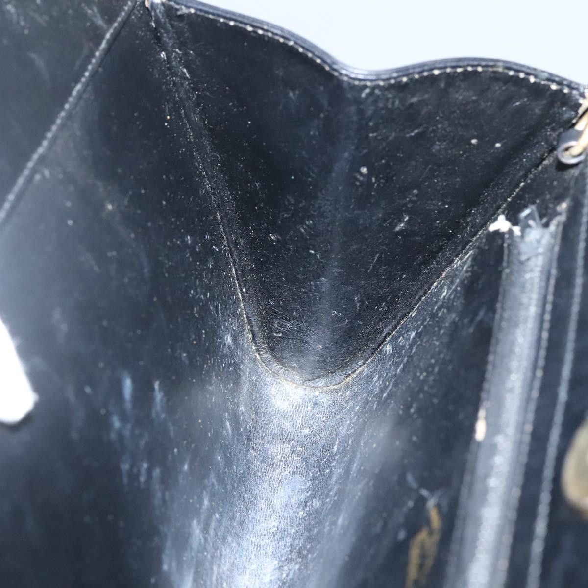 Gucci GUCCI Chain Shoulder Bag Suede Black Gold Size ONE SIZE - 17 Thumbnail