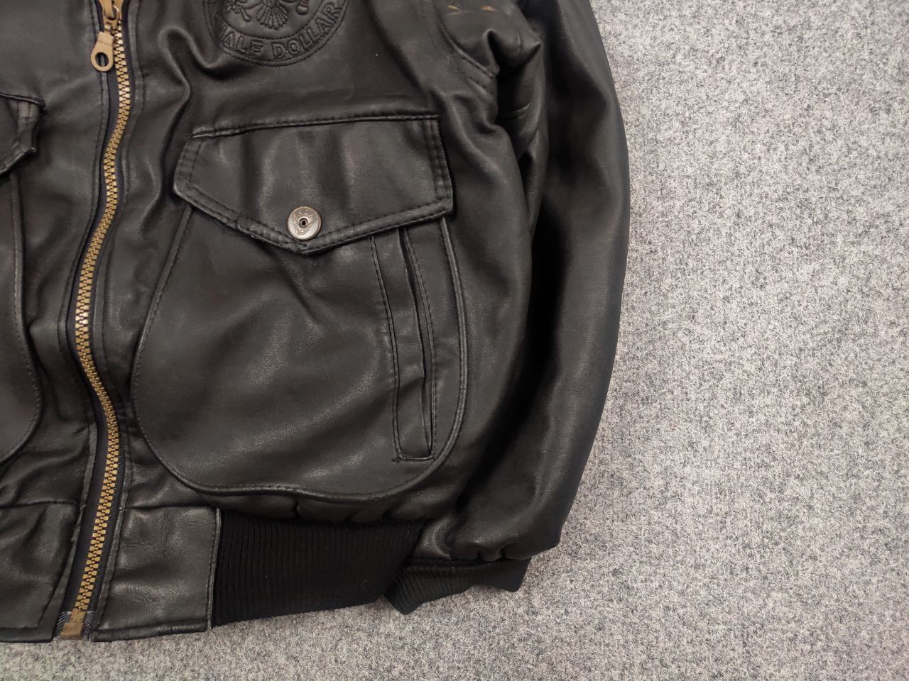 Vintage Vintage U.S Army Half Dollar Synthetic leather bomber jacket Size US M / EU 48-50 / 2 - 6 Thumbnail