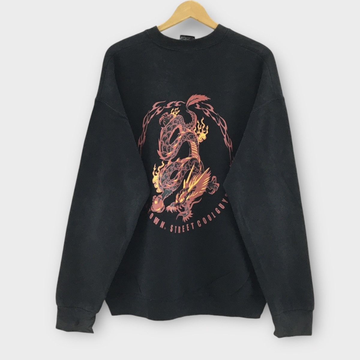 Vintage Vintage 90s Dogtown Dragon Street Cool Guys Crewneck Size US L / EU 52-54 / 3 - 4 Thumbnail