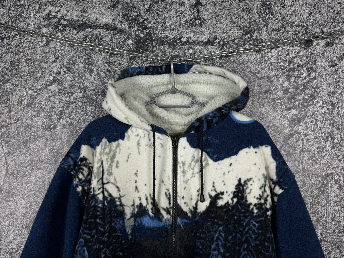 Vintage Vintage Wolf Mountain Fleece Jacket Sherpa Warm Overprint XL Size US XL / EU 56 / 4 - 3 Thumbnail