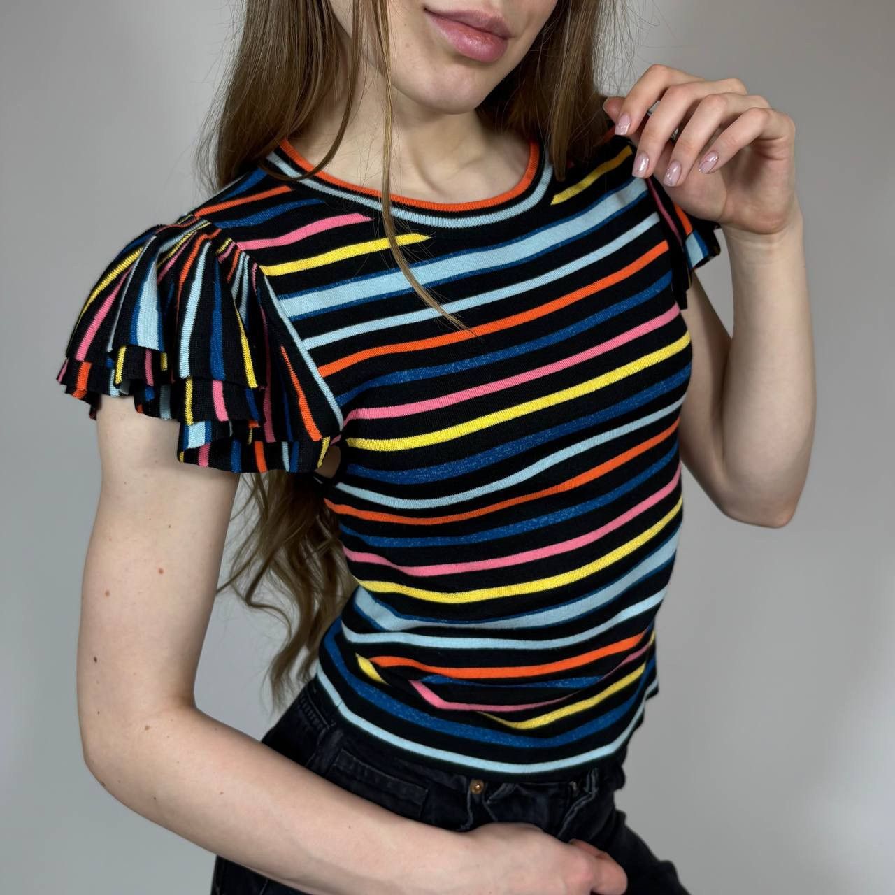 Alice + Olivia Vintage Y2K Alice + Olivia Striped Retro Luxury Tank Top Size M / US 6-8 / IT 42-44 - 1 Thumbnail