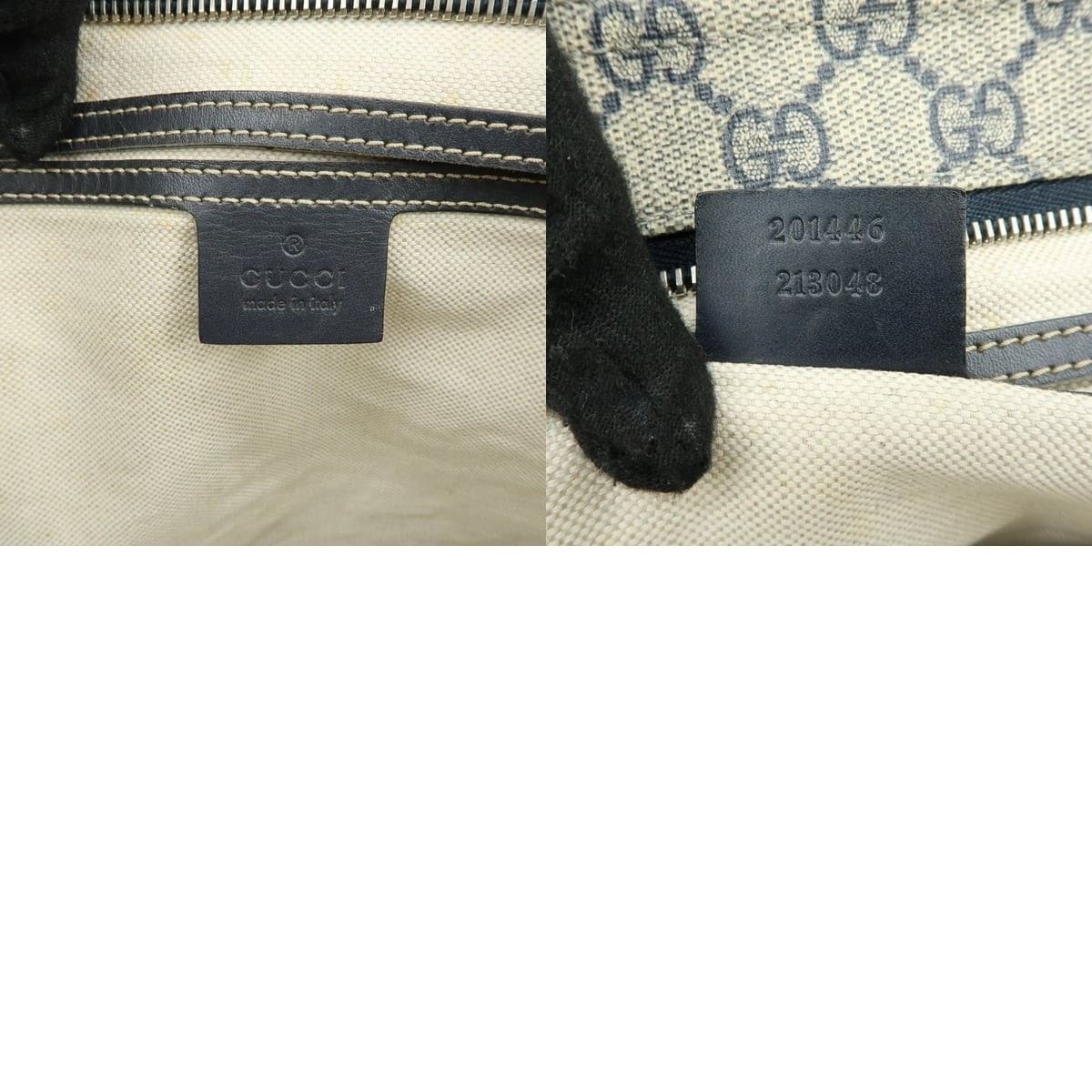 Gucci Gucci GG Supreme Messenger Bag Crossbody Gray Size ONE SIZE - 8 Thumbnail