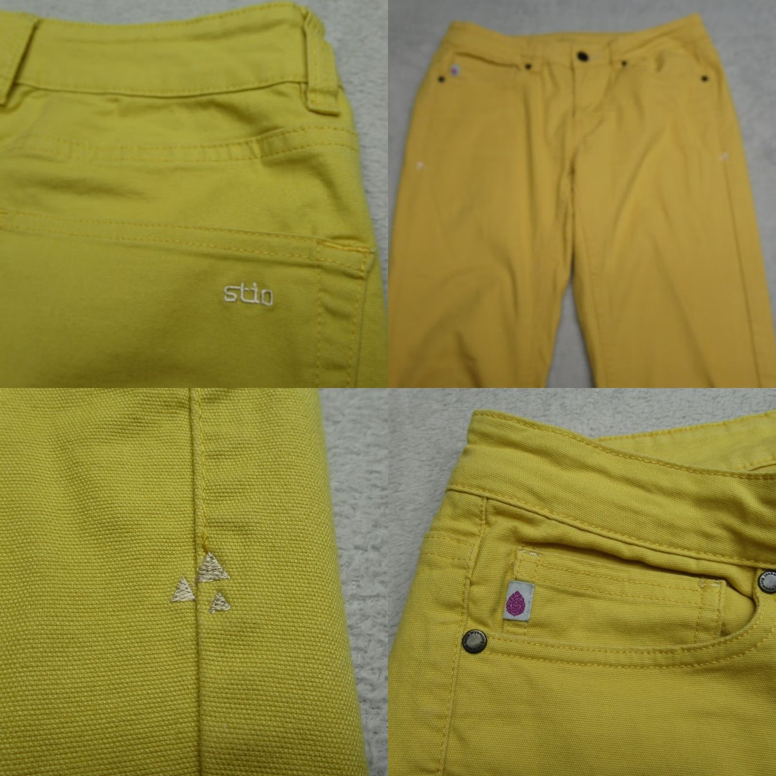 Vintage Stio Pants Womens 6 Yellow Canvas Stretch Straight Leg 30X28 Nylon? Size 28" / US 6 / IT 42 - 8 Thumbnail