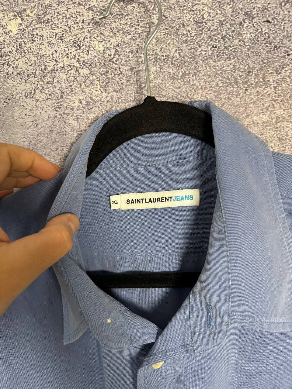 Designer × Saint Laurent Paris × Vintage Vintage Saint Laurent Paris Jeans Shirt XL size Size US XL / EU 56 / 4 - 9 Thumbnail