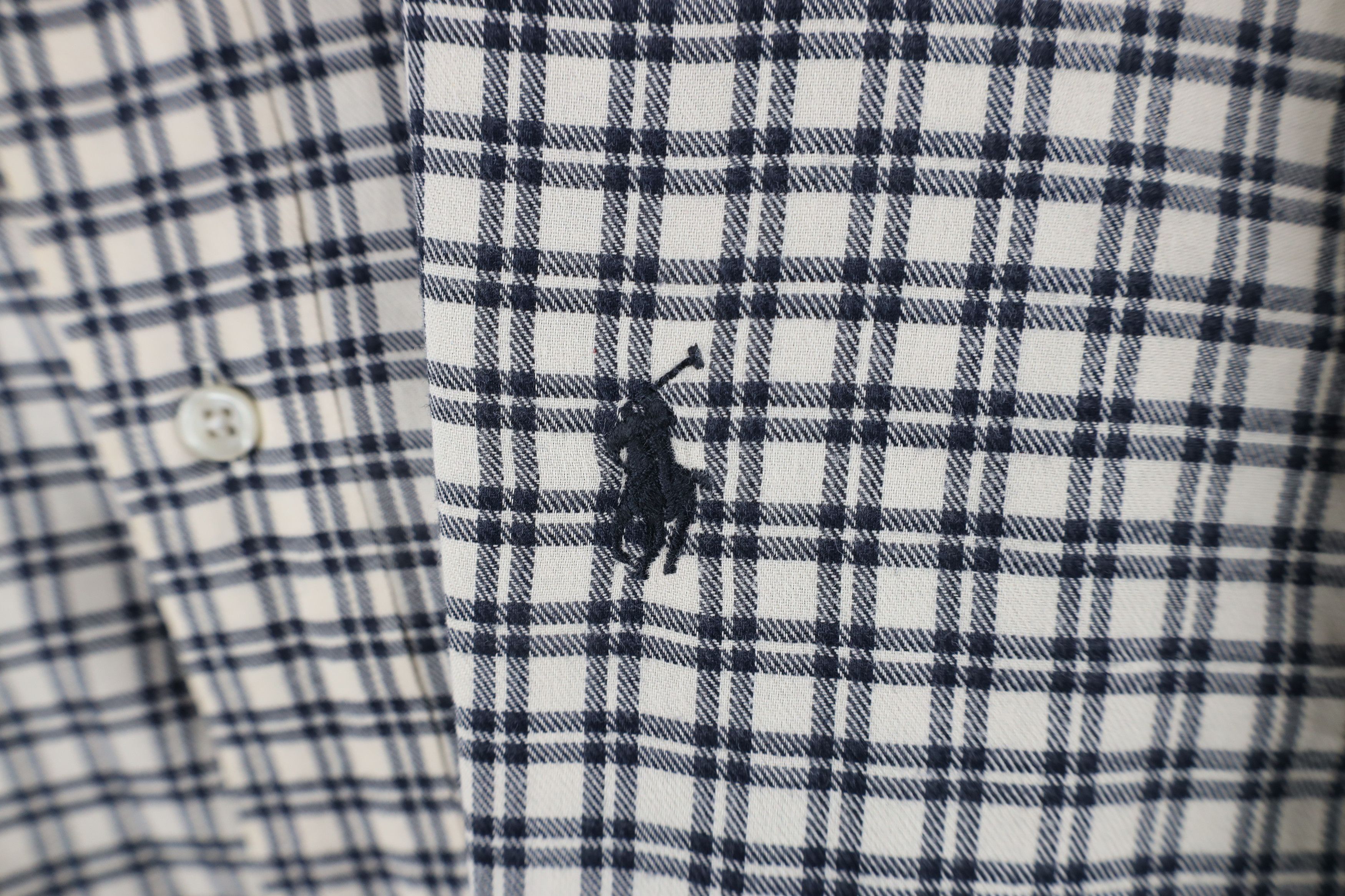 Ralph Lauren × Vintage Vintage 90s Ralph Lauren Flannel Collared Button Down Shirt Size US XL / EU 56 / 4 - 4 Thumbnail