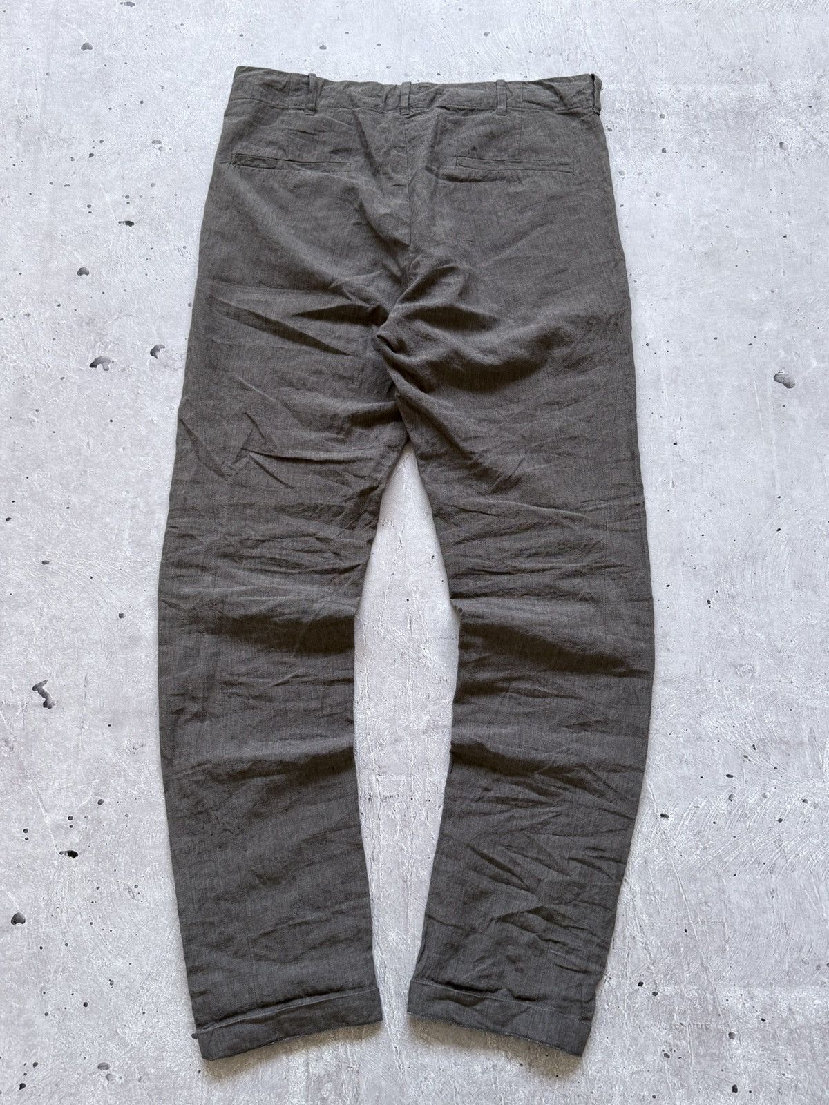 Forme D'Expression Forme Dexpression Gray Linen Jacket + Pants Suit Size 38R - 9 Thumbnail