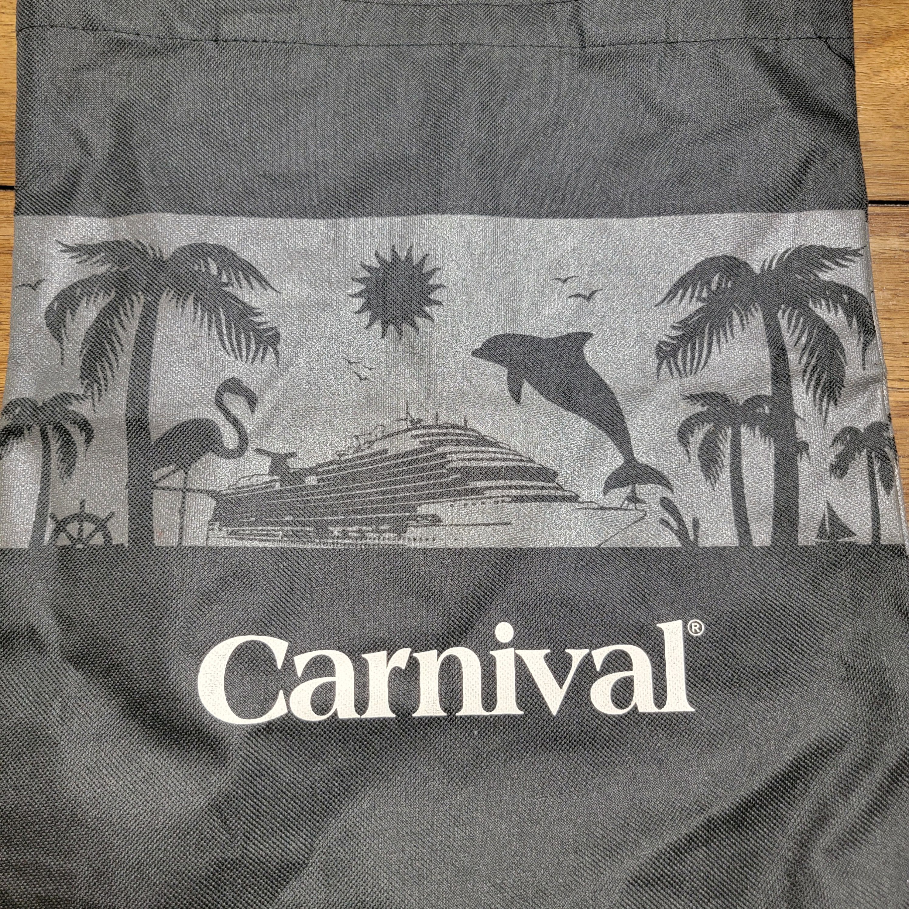 Other Carnival Cruise Lines Small Black & Grey Tote 13" X 15" Size ONE SIZE - 2 Thumbnail