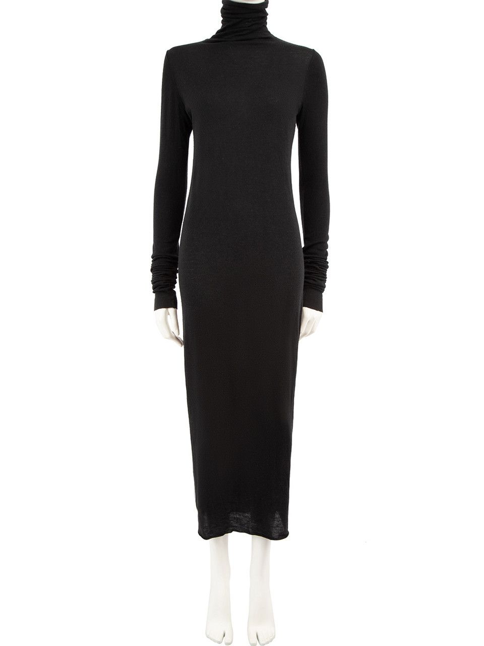 Rick Owens Rick Owens Lilies Angora Wool Blend Turtleneck Midi Dress Size S / US 4 / IT 40 - 1 Thumbnail