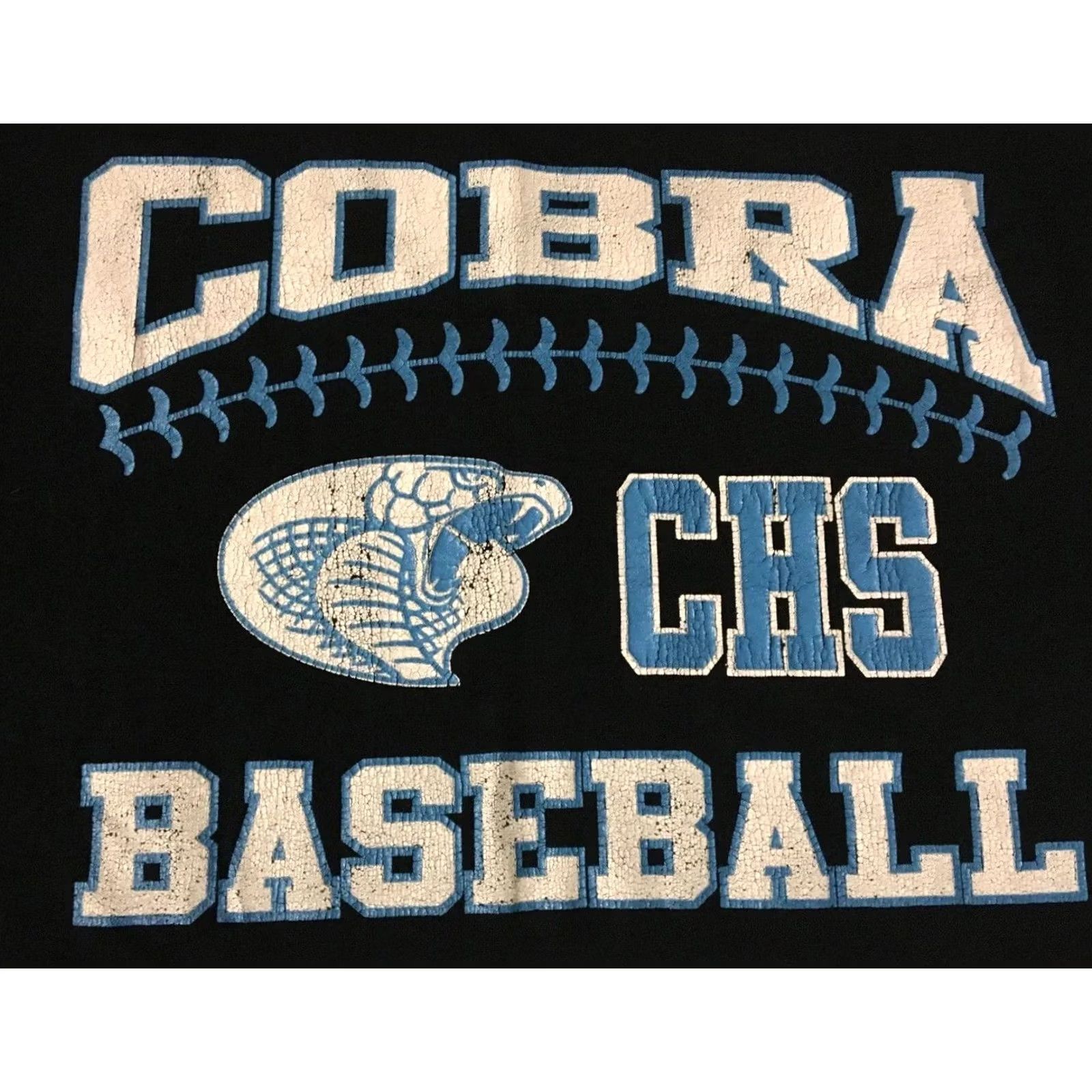 Vintage VINTAGE Cobra School Baseball Faded Shirt M Black Nike? Size US M / EU 48-50 / 2 - 3 Thumbnail