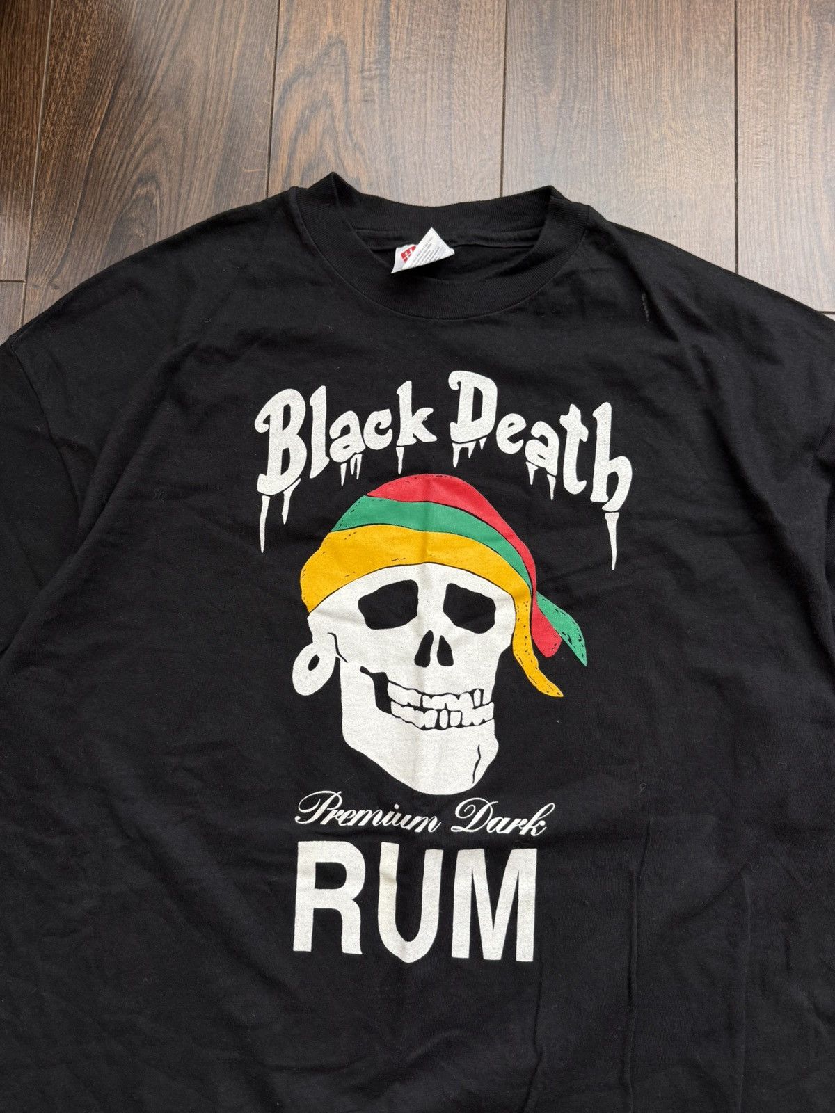 Band Tees **RARE** BLACK DEATH RUM GUNS ROSES TEE T-SHIRT Size US XL / EU 56 / 4 - 3 Thumbnail