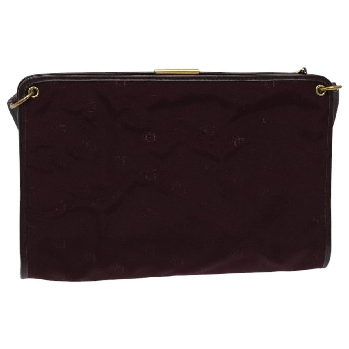 Dior DIOR Shoulder Bag Nylon Leather Wine Red Gold Size ONE SIZE - 3 Thumbnail