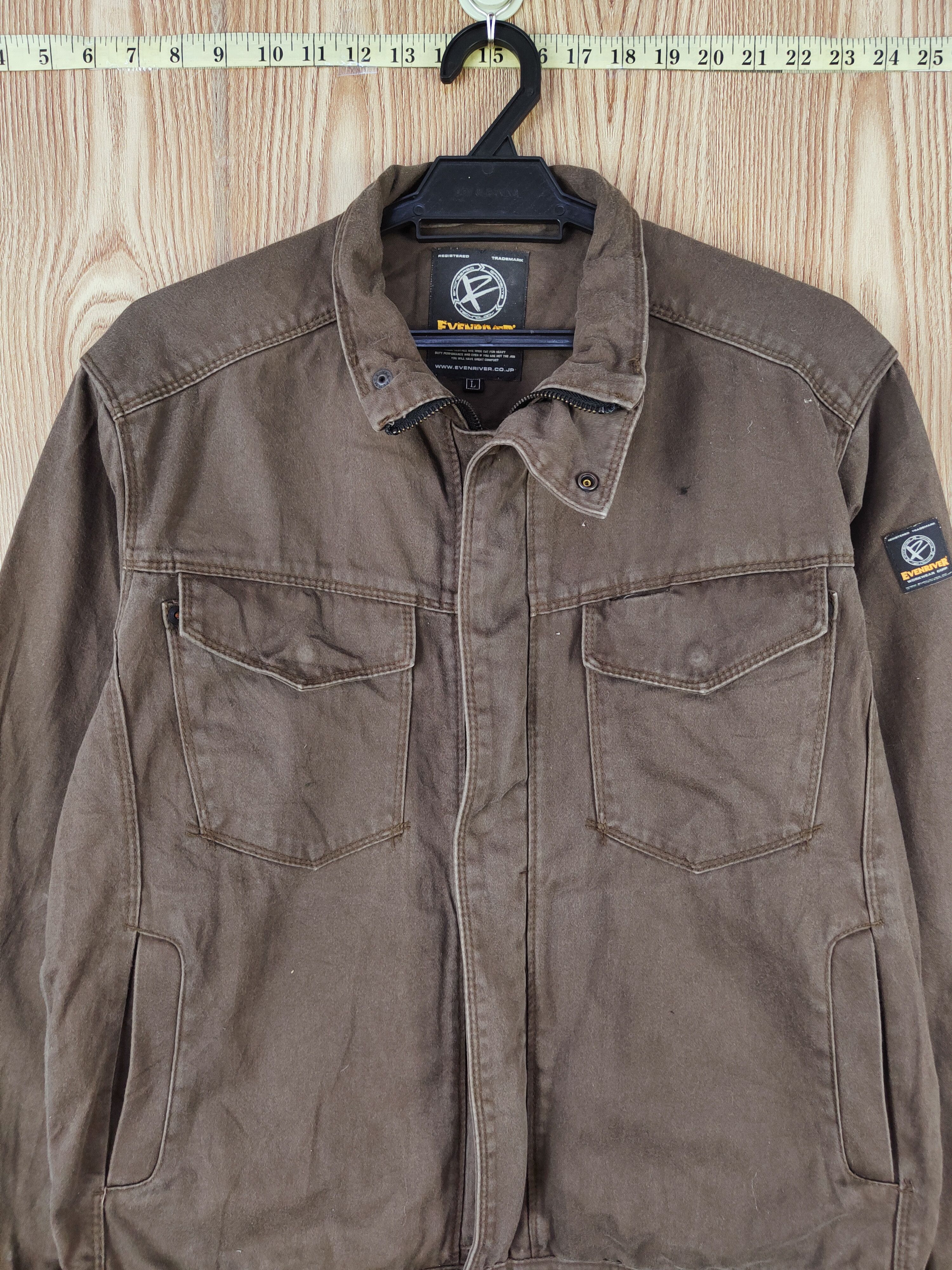 Japanese Brand Evenriver Dark Brown vintage Jackets #W259 Size US L / EU 52-54 / 3 - 2 Thumbnail