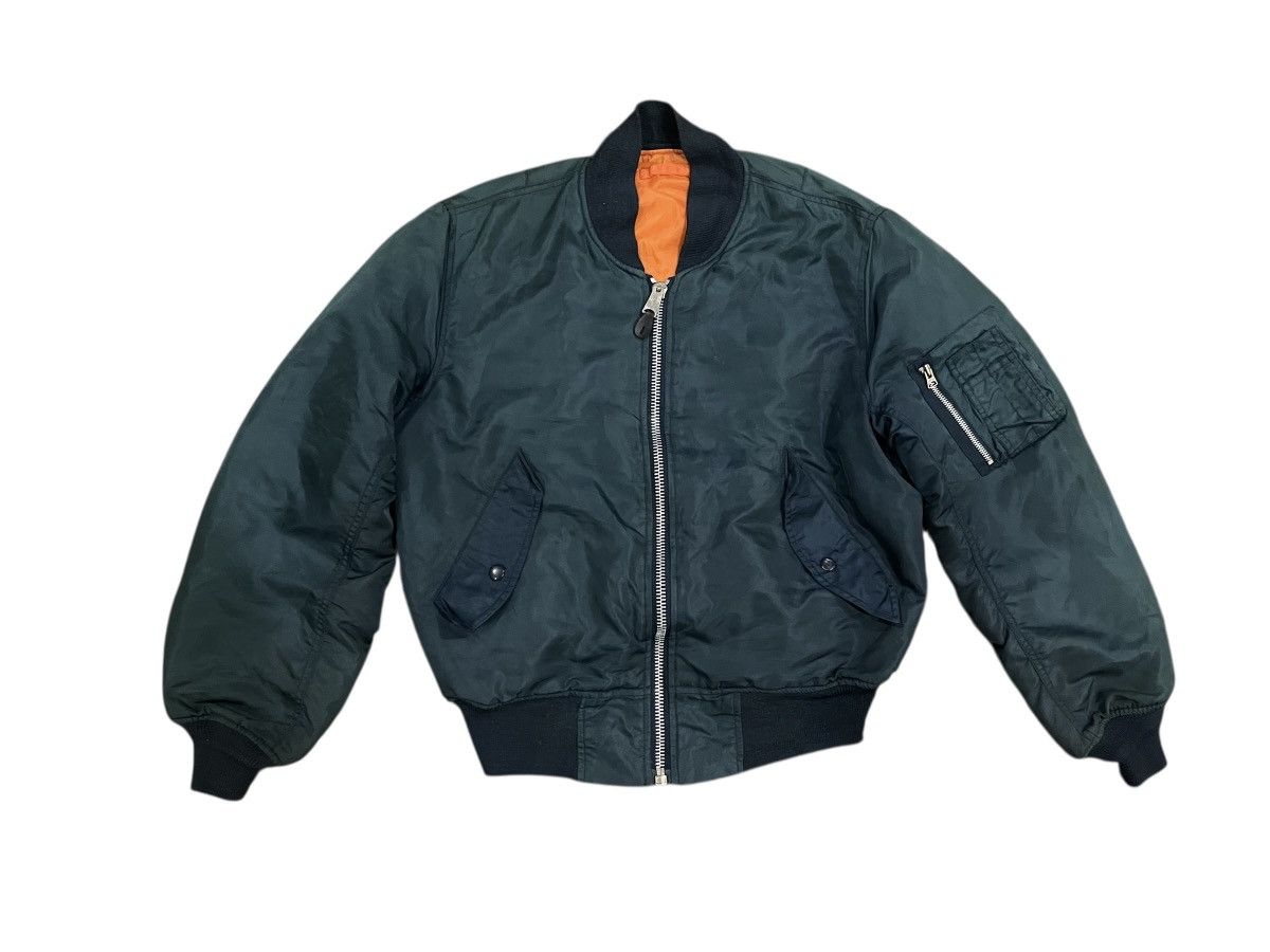 Alpha Industries vintage MA-1 ALPHA INDUSTRIES BOMBERS JAKET Size US M / EU 48-50 / 2 - 1 Thumbnail