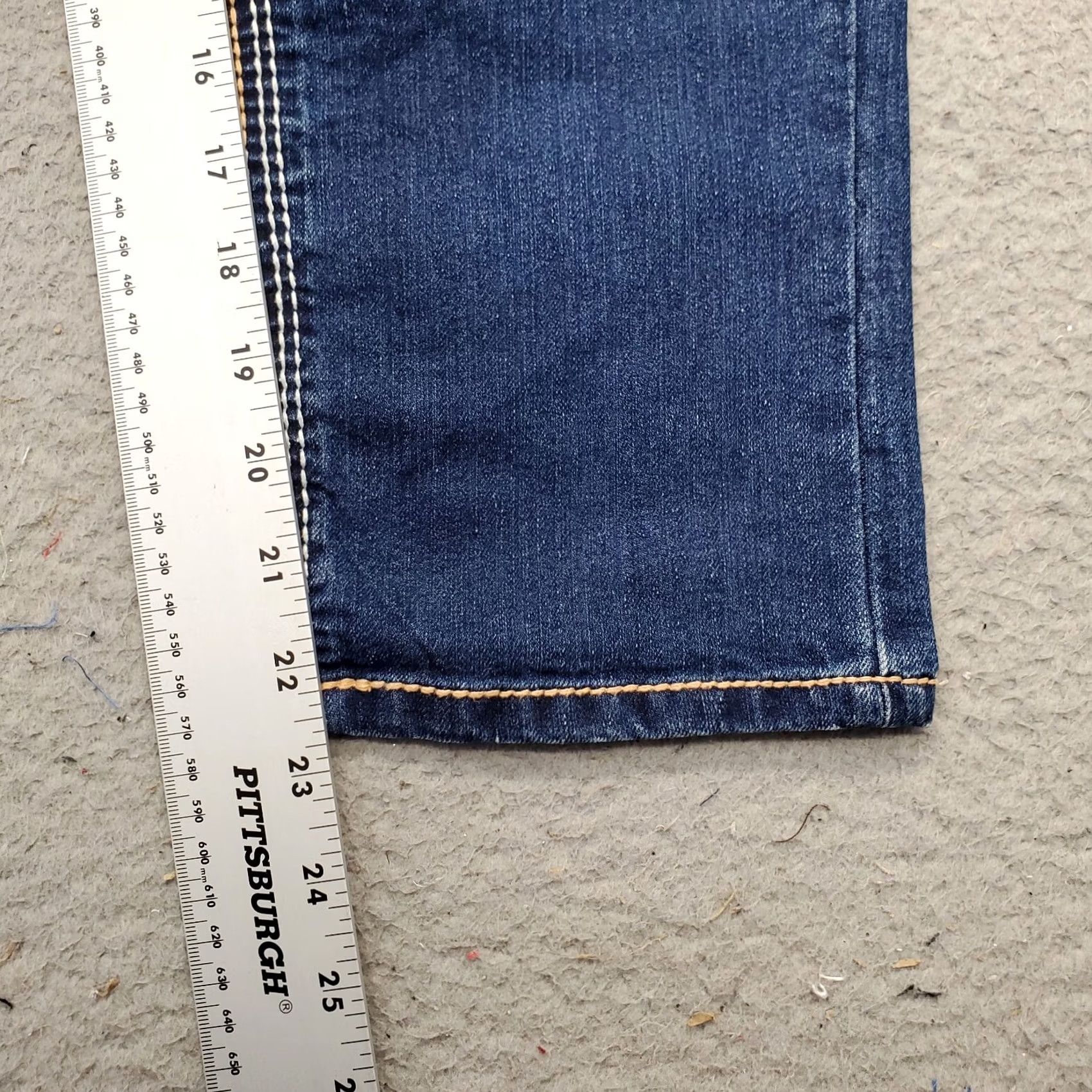 Vintage Seven7 Capri Jeans Women's 30 Navy Denim Pockets Straight Leg Jeans Size 30" / US 8 / IT 44 - 4 Thumbnail