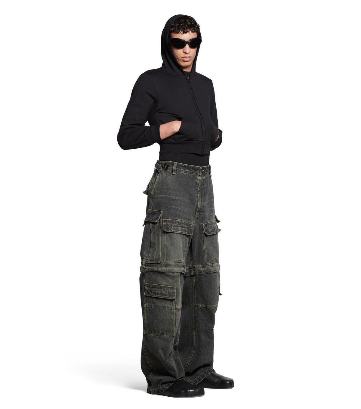 Balenciaga Japanese Denim Cargo Jeans Size US 28 / EU 44 - 3 Thumbnail