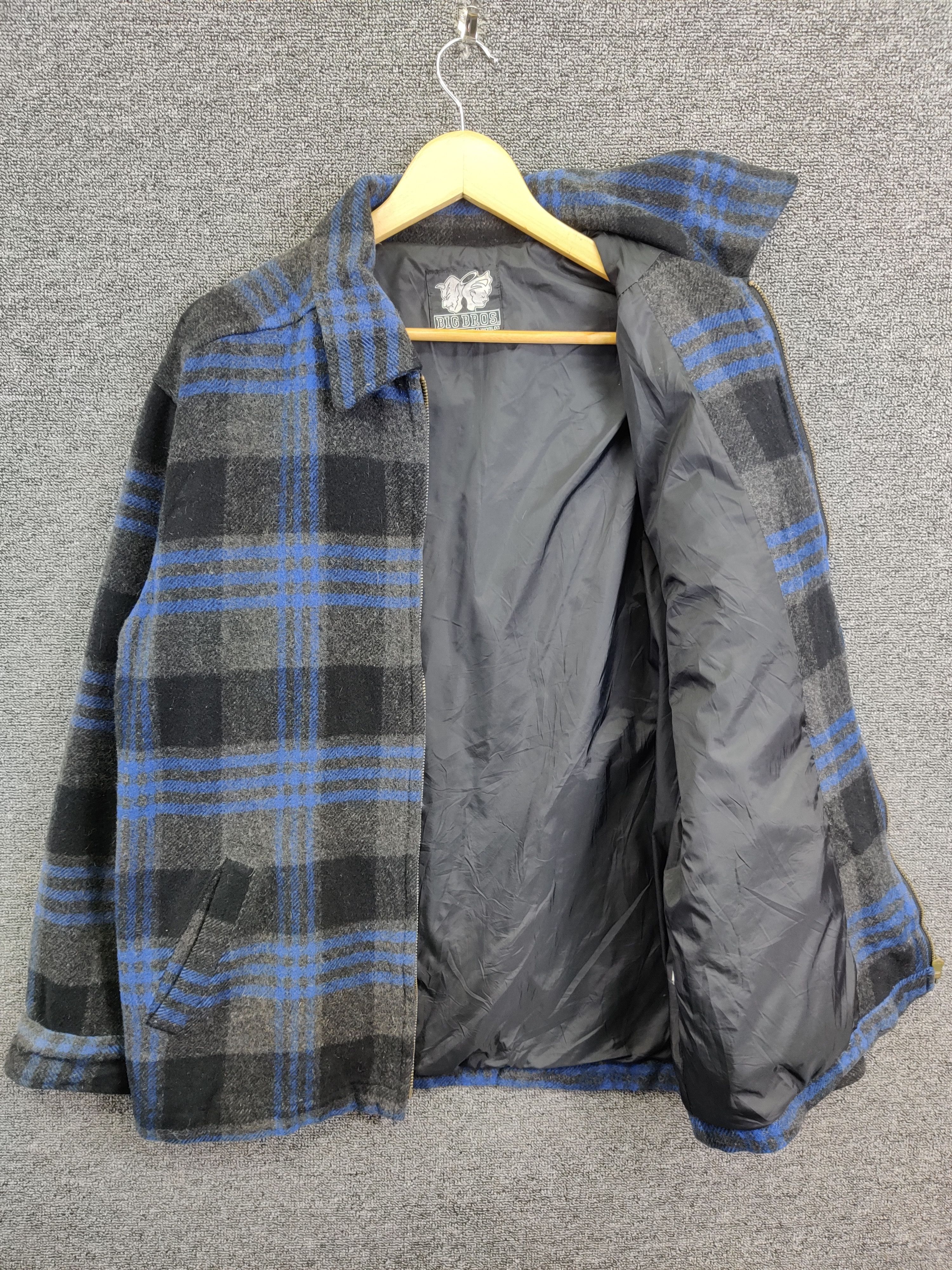 Japanese Brand Vintage Big Bros Wool Plaid Flannel Jacket Size US L / EU 52-54 / 3 - 7 Thumbnail