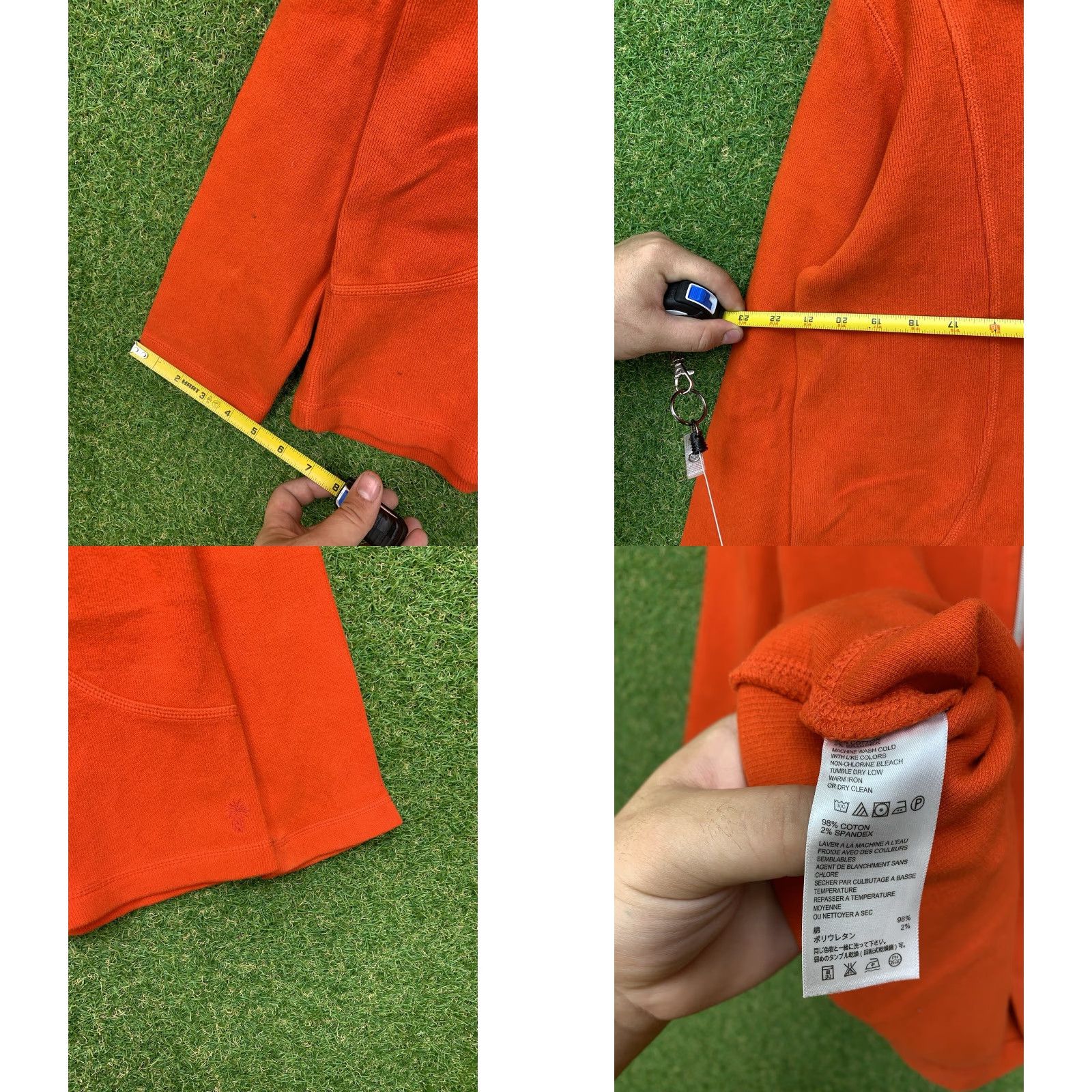 Tommy Bahama Tommy Bahama Sweatshirt Mens Large Orange 1/4 Zip Pullover Reversible Flipsider Size US L / EU 52-54 / 3 - 8 Thumbnail