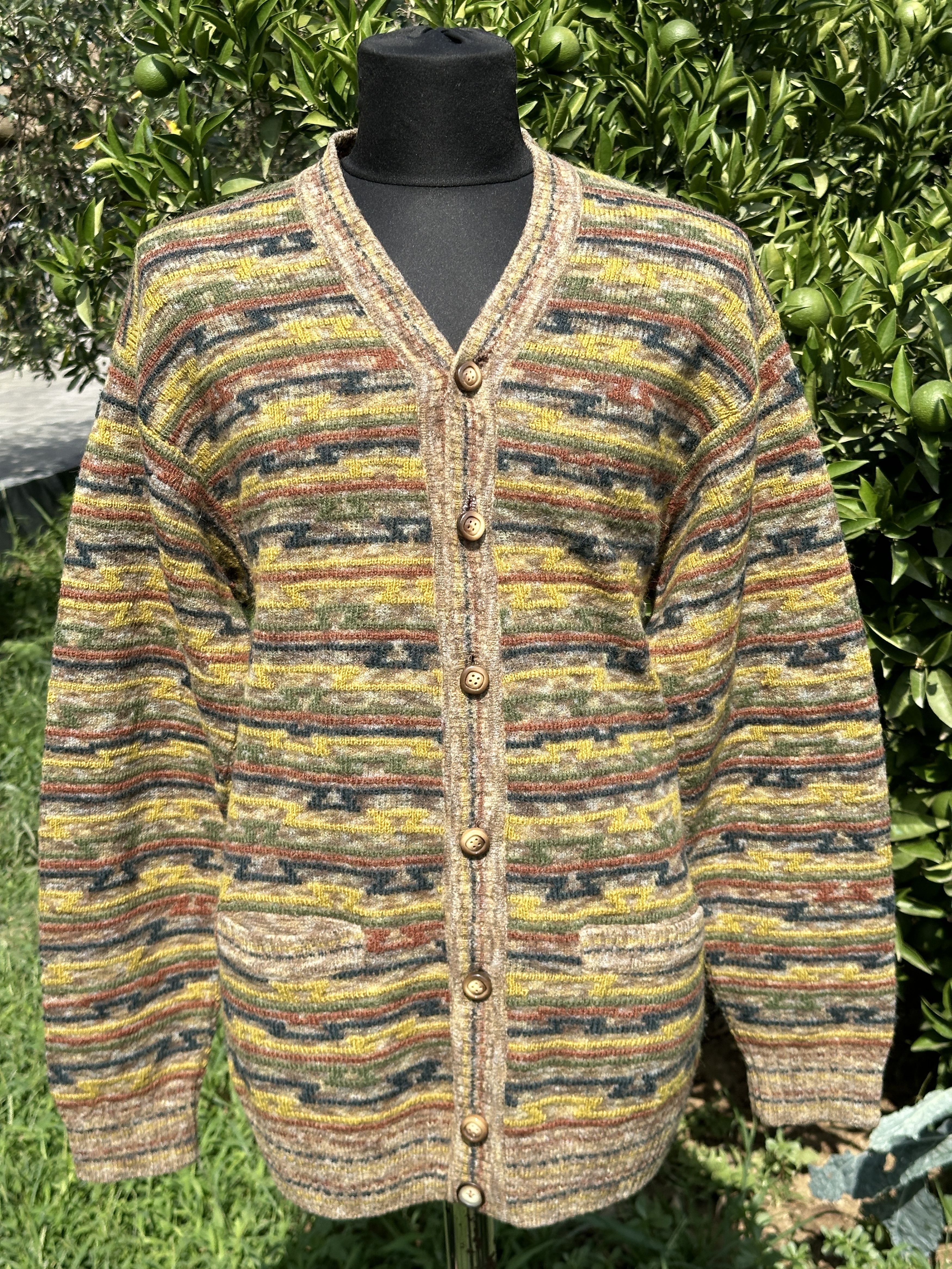 Missoni 1992 Missoni Cardigan 3D Knit Retro Jeresy Size 54 L XL Size US L / EU 52-54 / 3 - 19 Thumbnail