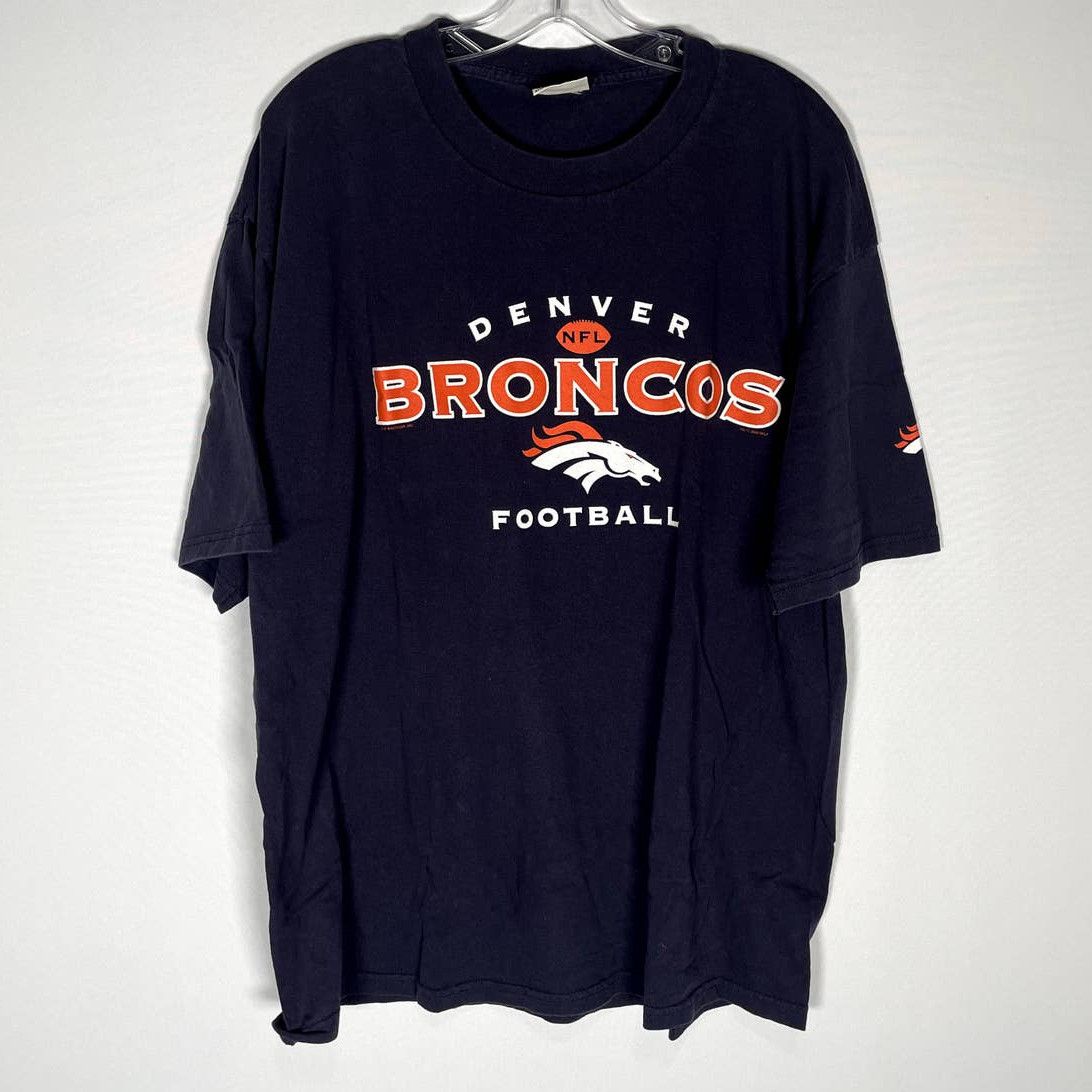 Vintage Denver Broncos T Shirt Tee Lee Sport Made USA Size 