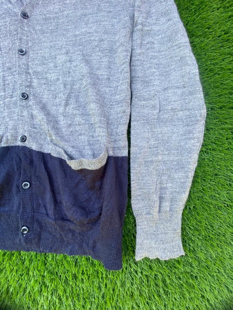 Japanese Brand Rageblue Cardigan Two Tone Colour Double Pocket Size L / US 10 / IT 46 - 4 Thumbnail