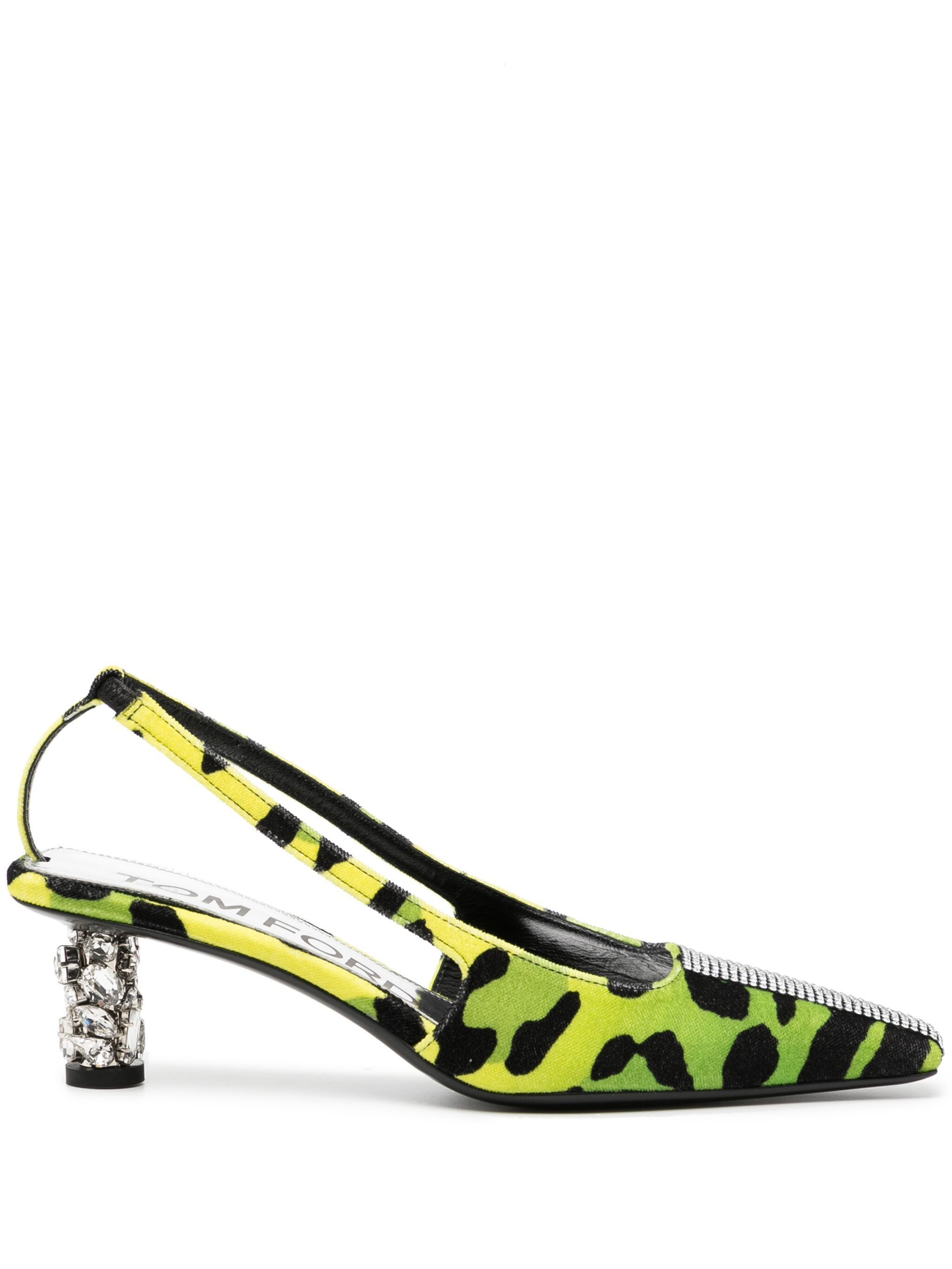 image of Tom Ford O1Loc1C0524 W2358 Slingback Pumps In Multicolor Shoes, Women's (Size 7)