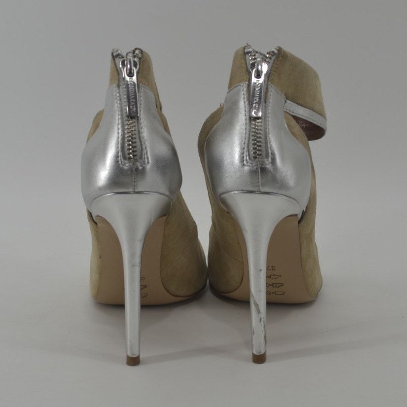 Bcbgmaxazria BCBG Maxazria Silver Metallic Suede Goat Leather EU 37 US 7 Size US 6.5 / IT 36.5 - 5 Thumbnail