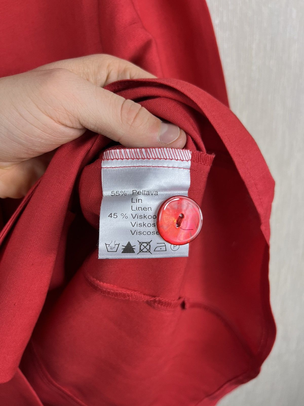 Designer × Marimekko Marimekko ritva falla linen blazer button jacket Size M / US 6-8 / IT 42-44 - 17 Thumbnail
