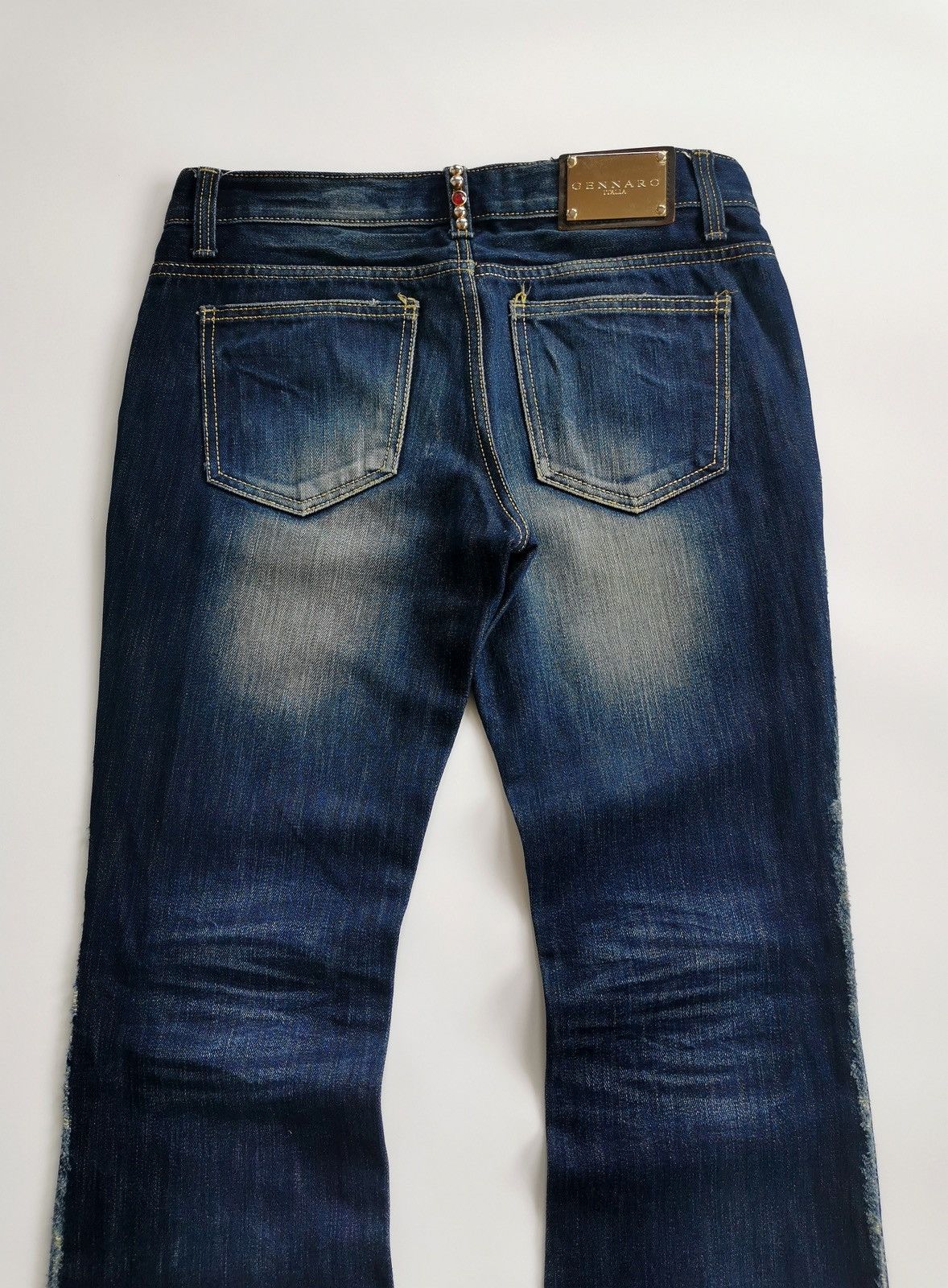 If Six Was Nine Bootcut Flare Gennaro Denim Jeans Size US 31 - 10 Thumbnail