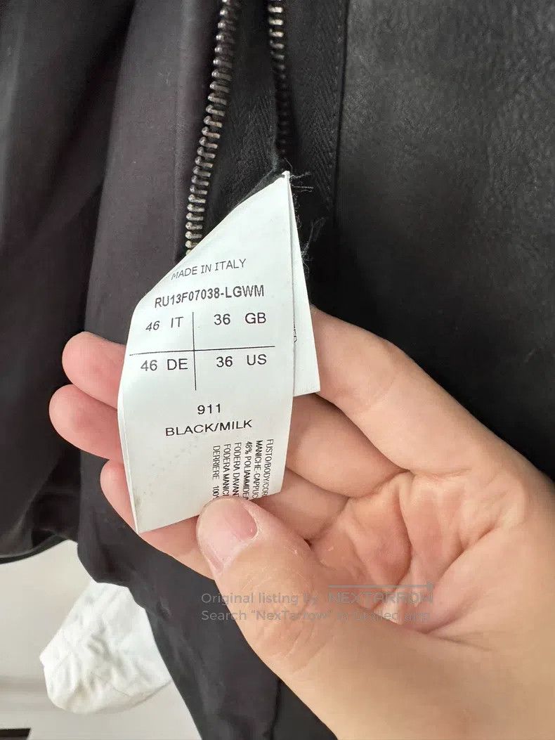 Rick Owens Rick Owens Patchwork sleeved leather jacket Size US S / EU 44-46 / 1 - 4 Thumbnail