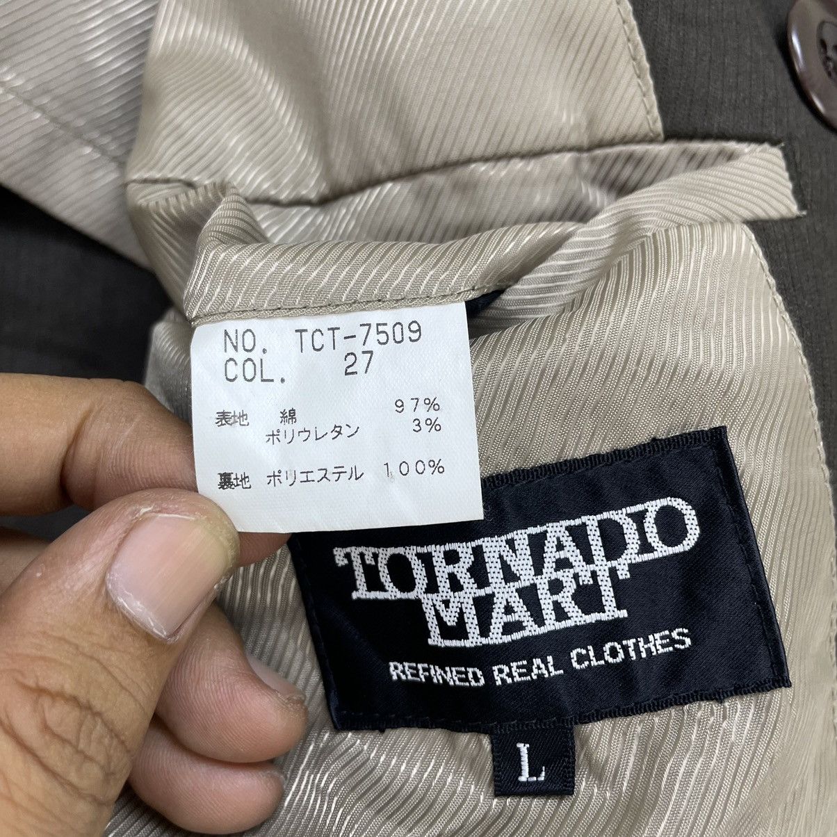 Japanese Brand 🔥Tornado Mart Japan Trench Coat Distressed Faded Jacket Size US S / EU 44-46 / 1 - 11 Thumbnail