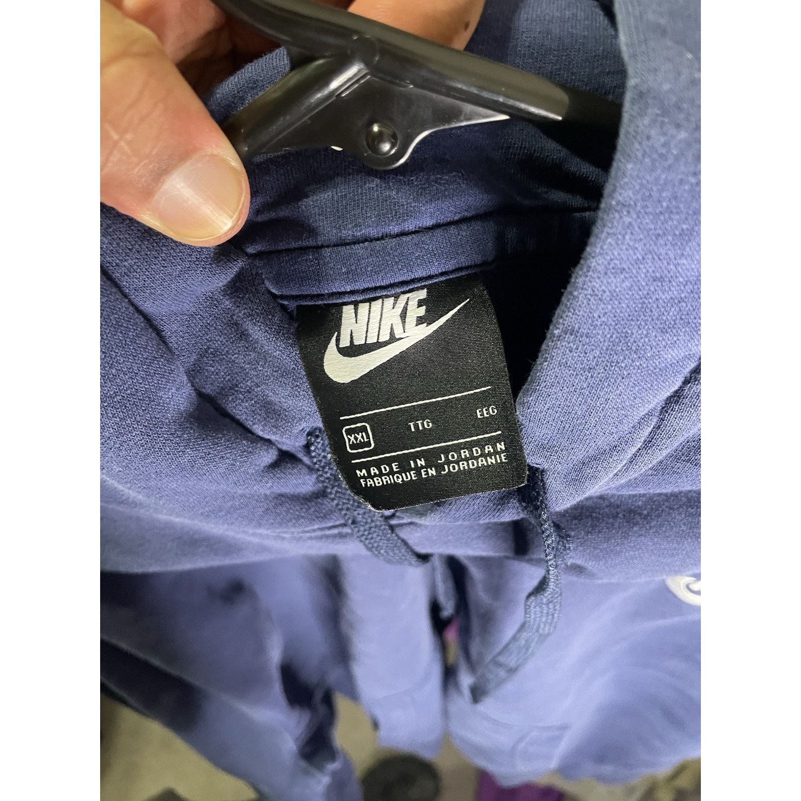 Nike Size 2XL- Mens Nike Gym Hoodie Midnight Navy Size US XXL / EU 58 / 5 - 3 Thumbnail